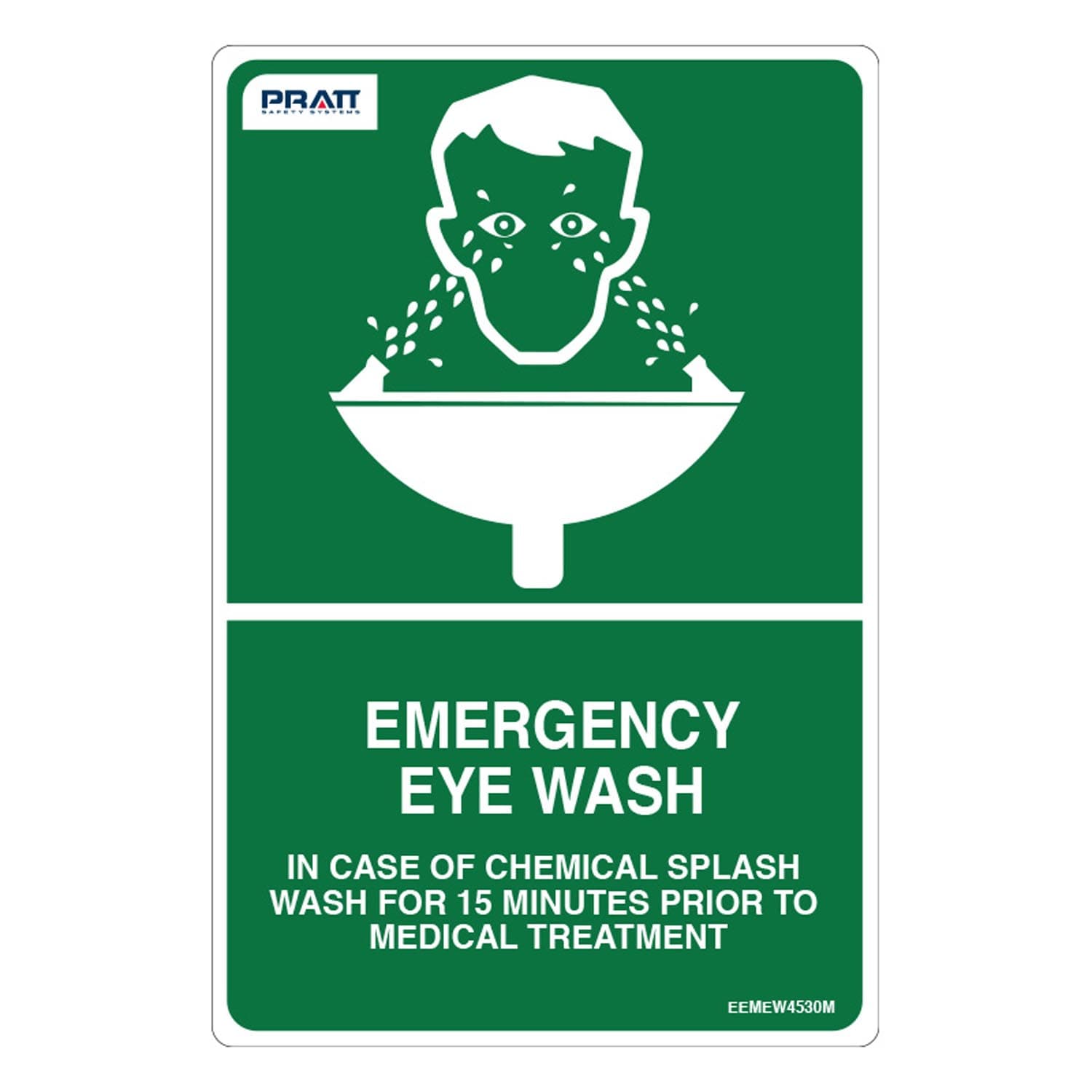 Pratt Safety Systems Emergency Eyewash Sign_0