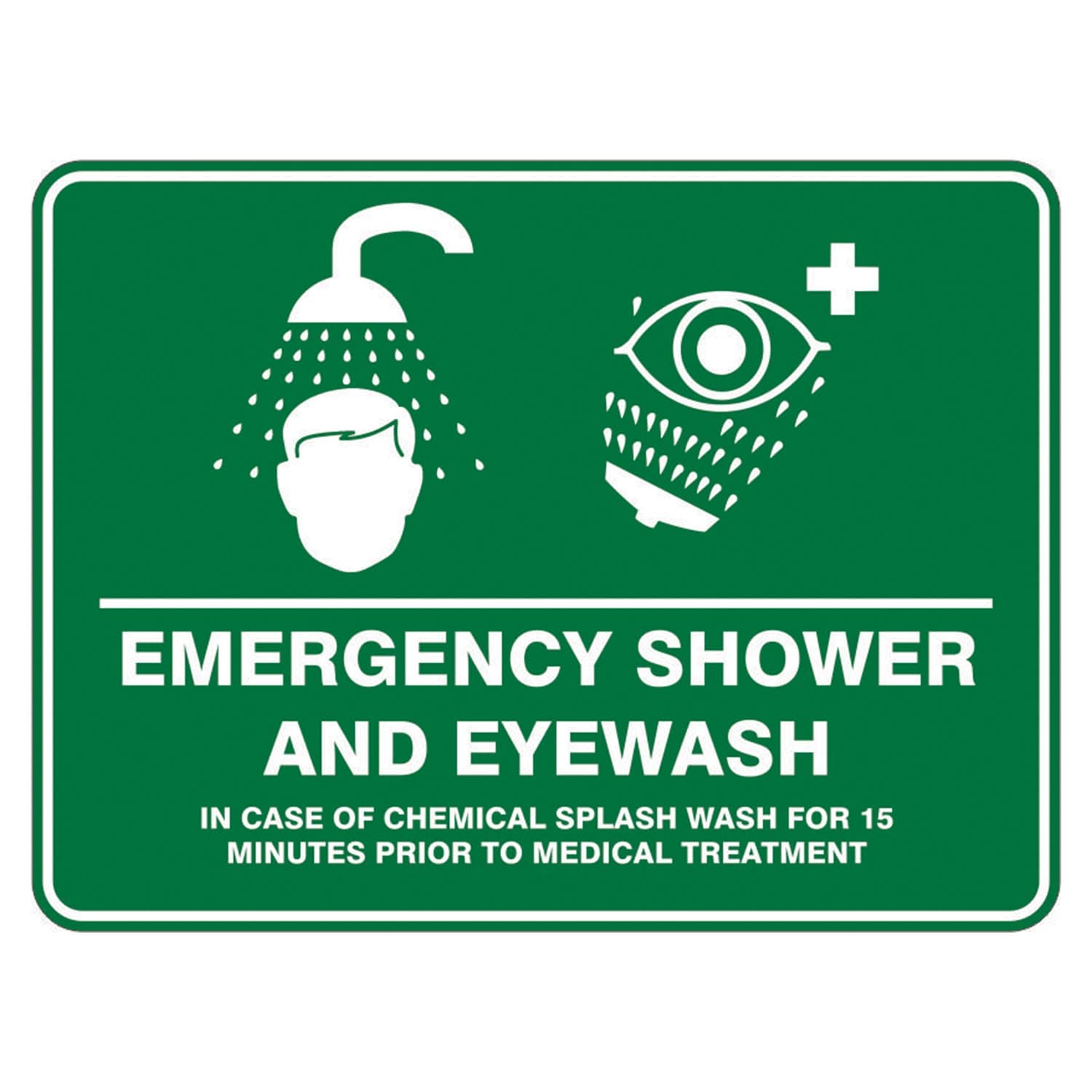 Pratt Safety Systems Emergency Shower & Eyewash Sign_5