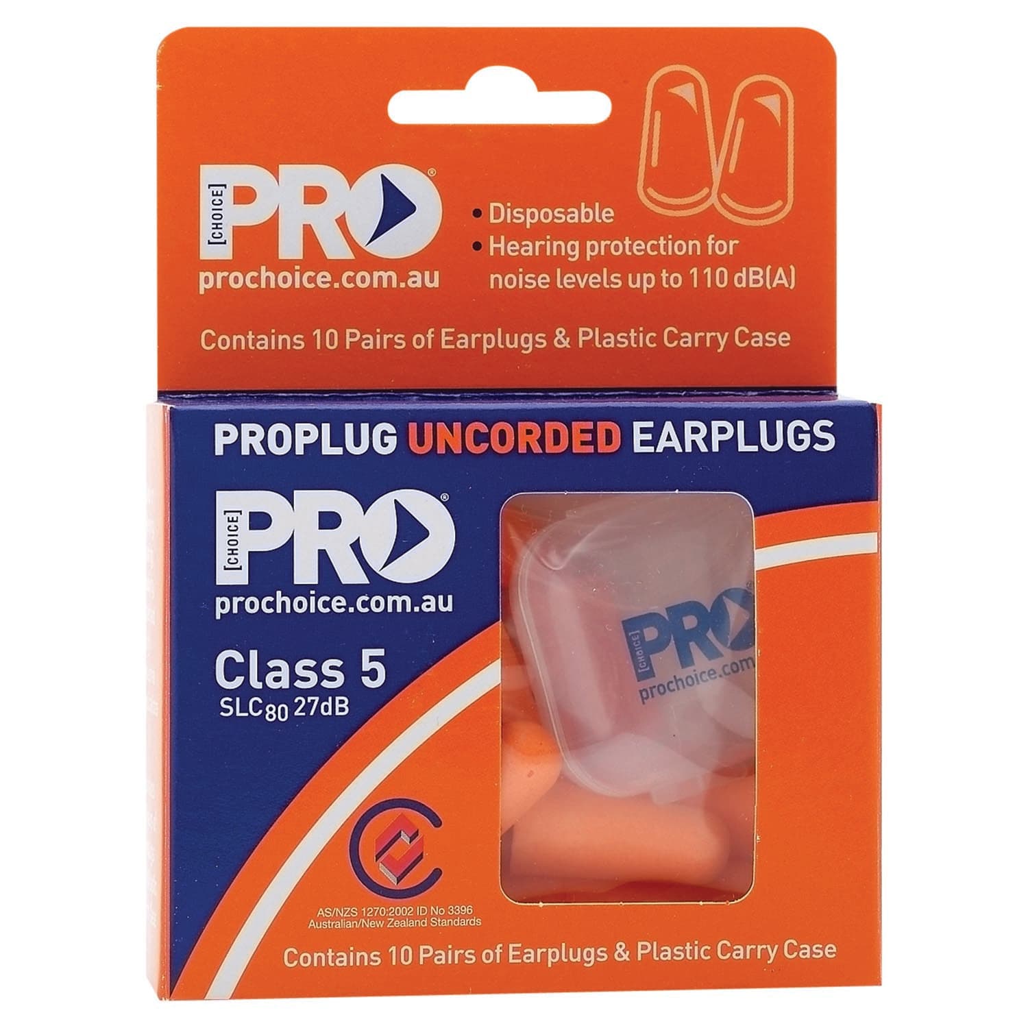 Pro Choice Probullet Disposable Uncorded Earplugs Uncorded