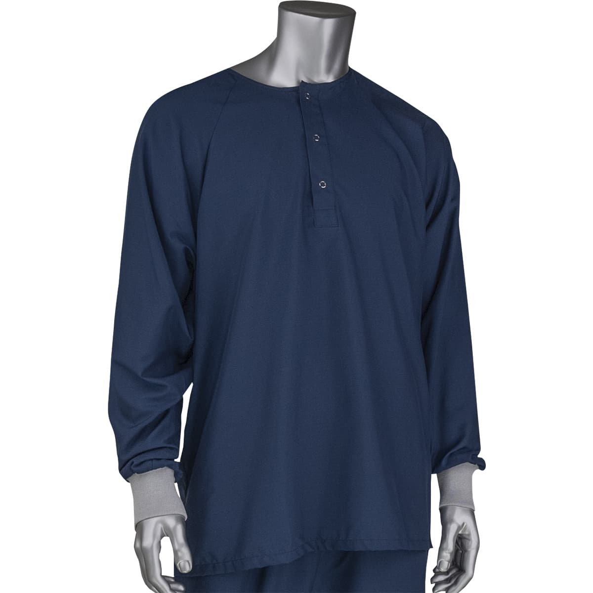 Microdenier ESD Sitewear Top, Navy (HSCTM3-48NV)