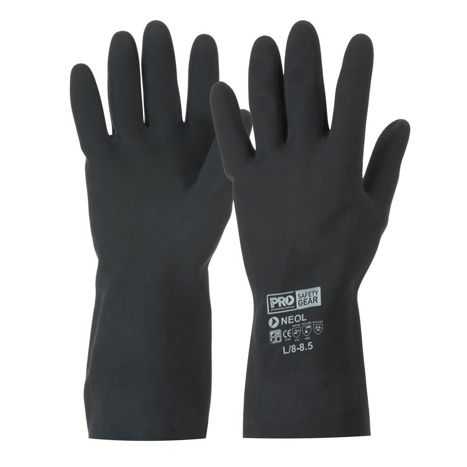Pro Choice Prochem Black 30Cm Neoprene Gloves
