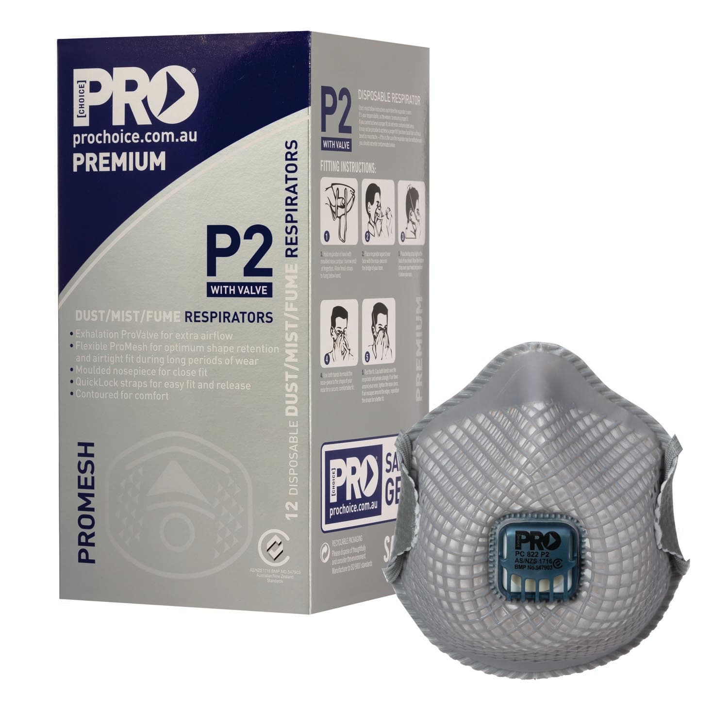 Pro Choice Dust Masks Promesh P2+Valve_2