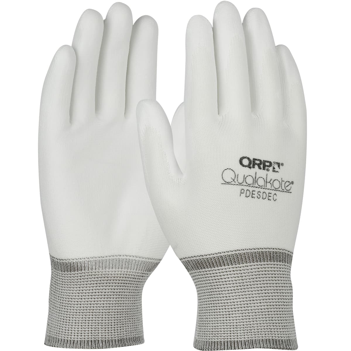 QRP Qualakote Seamless Knit Nylon Glove with Polyurethane Coated Microfoam Grip on Palm & Fingertips (PDESDEC)