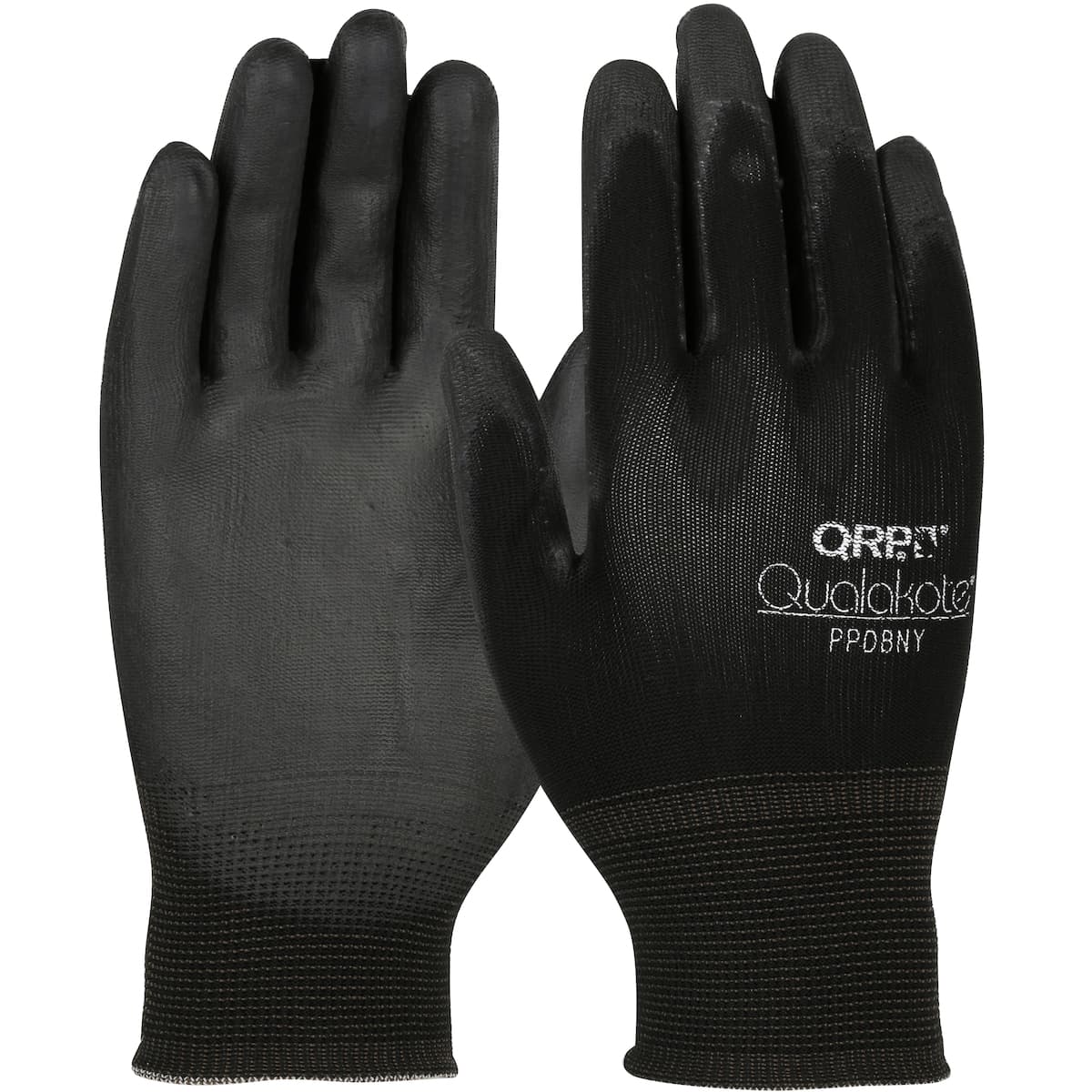 QRP Qualakote Seamless Knit Nylon Glove with Polyurethane Grip on Palm & Fingers (PPDBNY)