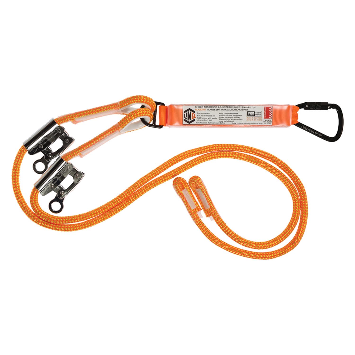 LINQ Double Adjustable Rope Lanyard With Rope Grabs_0