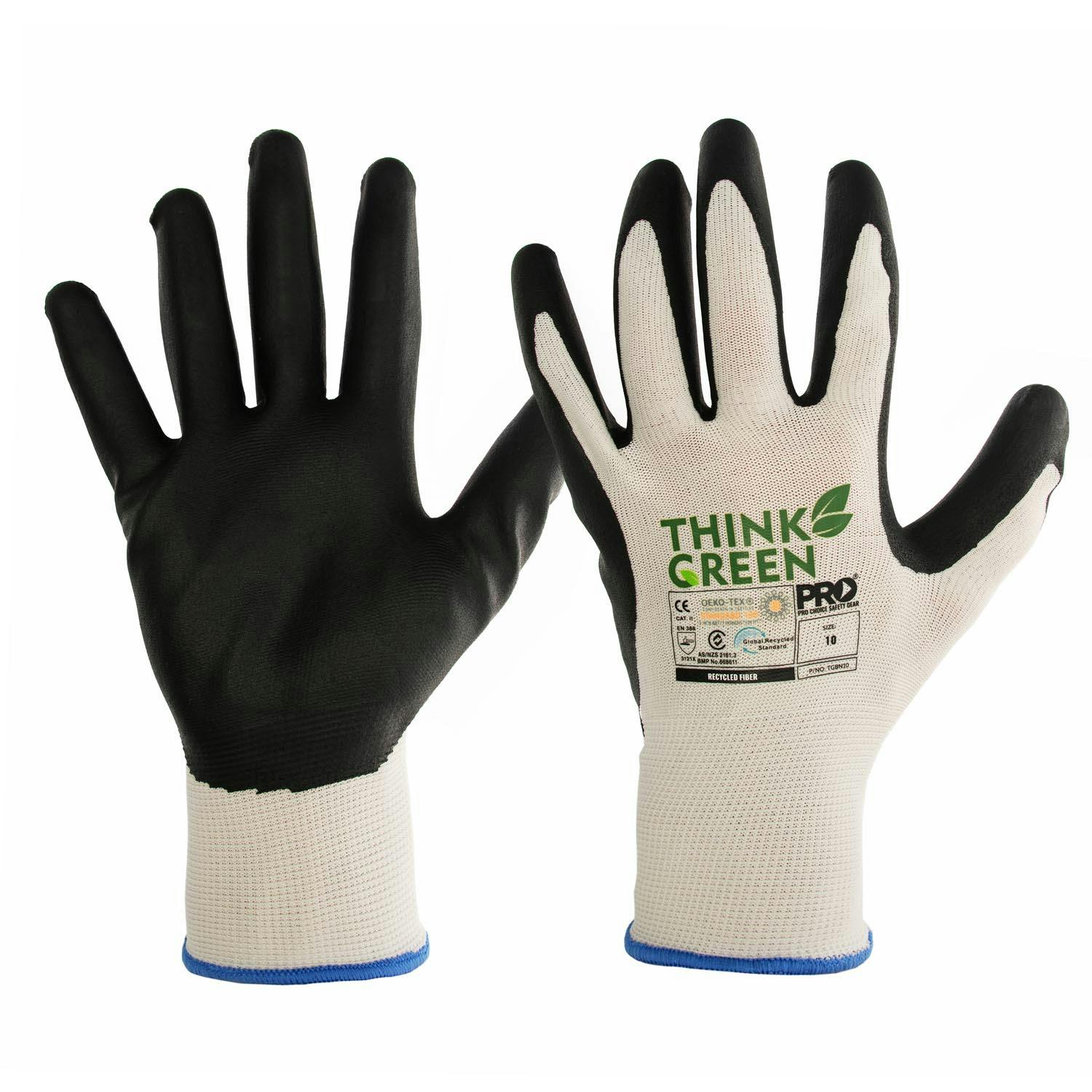 Pro Choice Think Green Nitrile Dip Recycled Glove_0