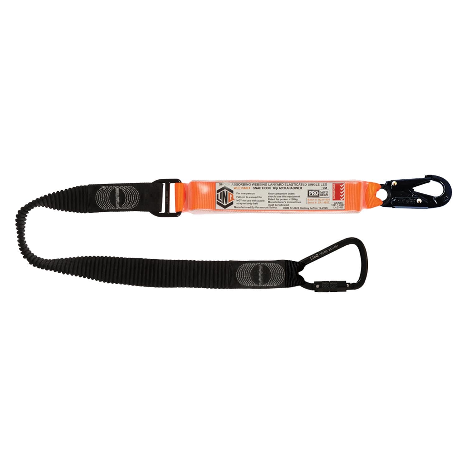 LINQ Elite Single Leg Elasticated Lanyard_26