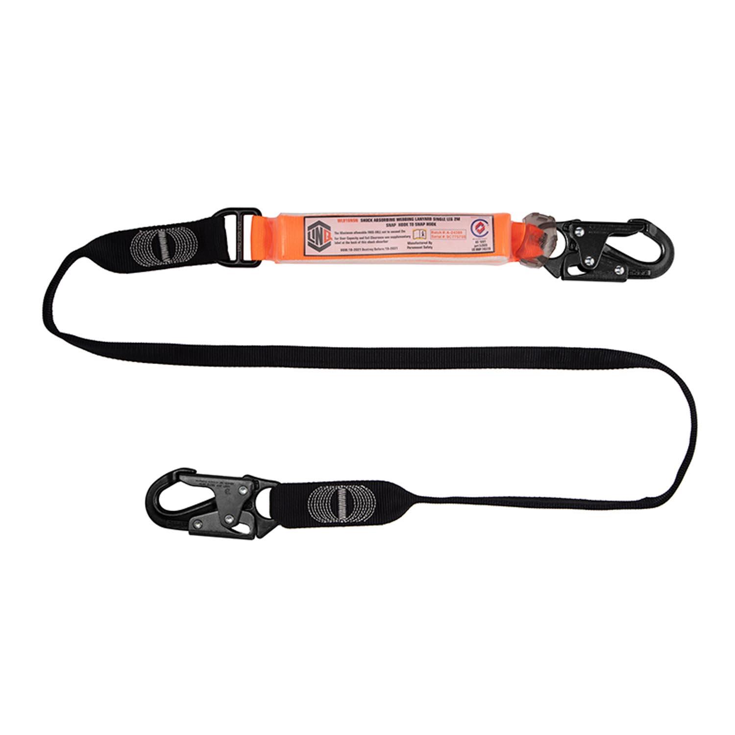 LINQ Elite Single Leg Shock Absorbing Webbing Lanyard_29