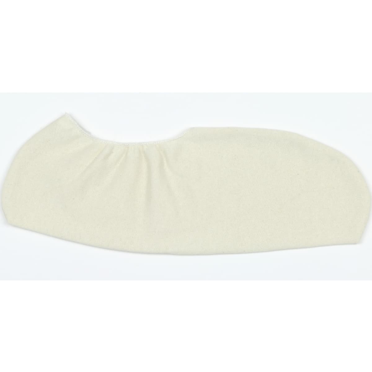 100% Cotton Fleece Wing Sock with Elastic Top, Natural (WS)