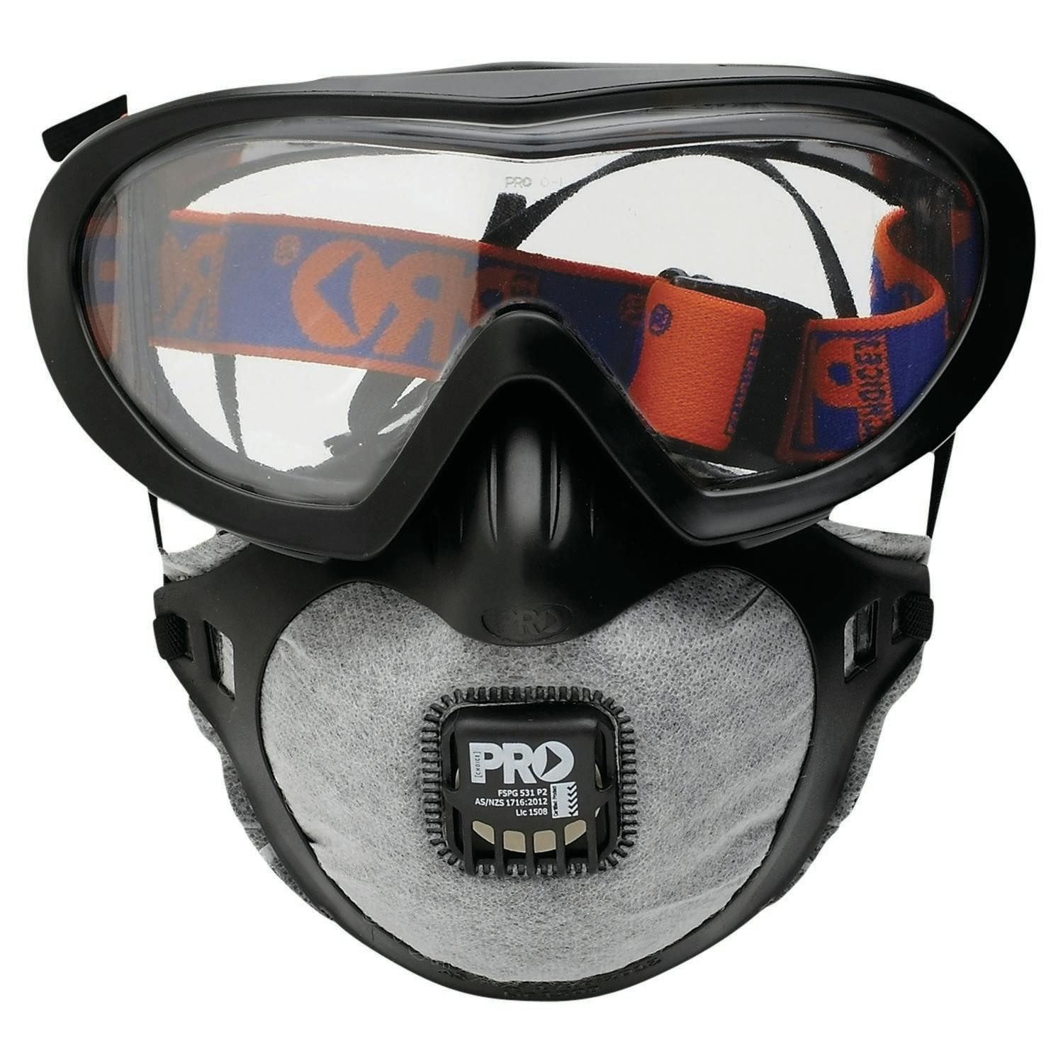Pro Choice Filterspec Pro Goggle / Mask Combo P2+Valve+Carbon