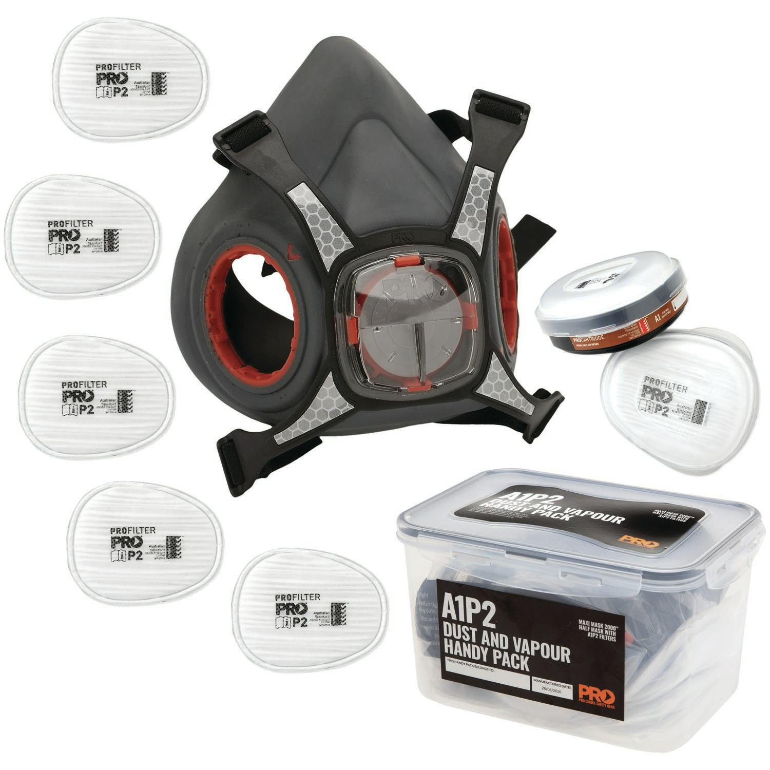 Pro Choice Maxi Mask 2000 Half Face Respirator Spraying Handy Pack
