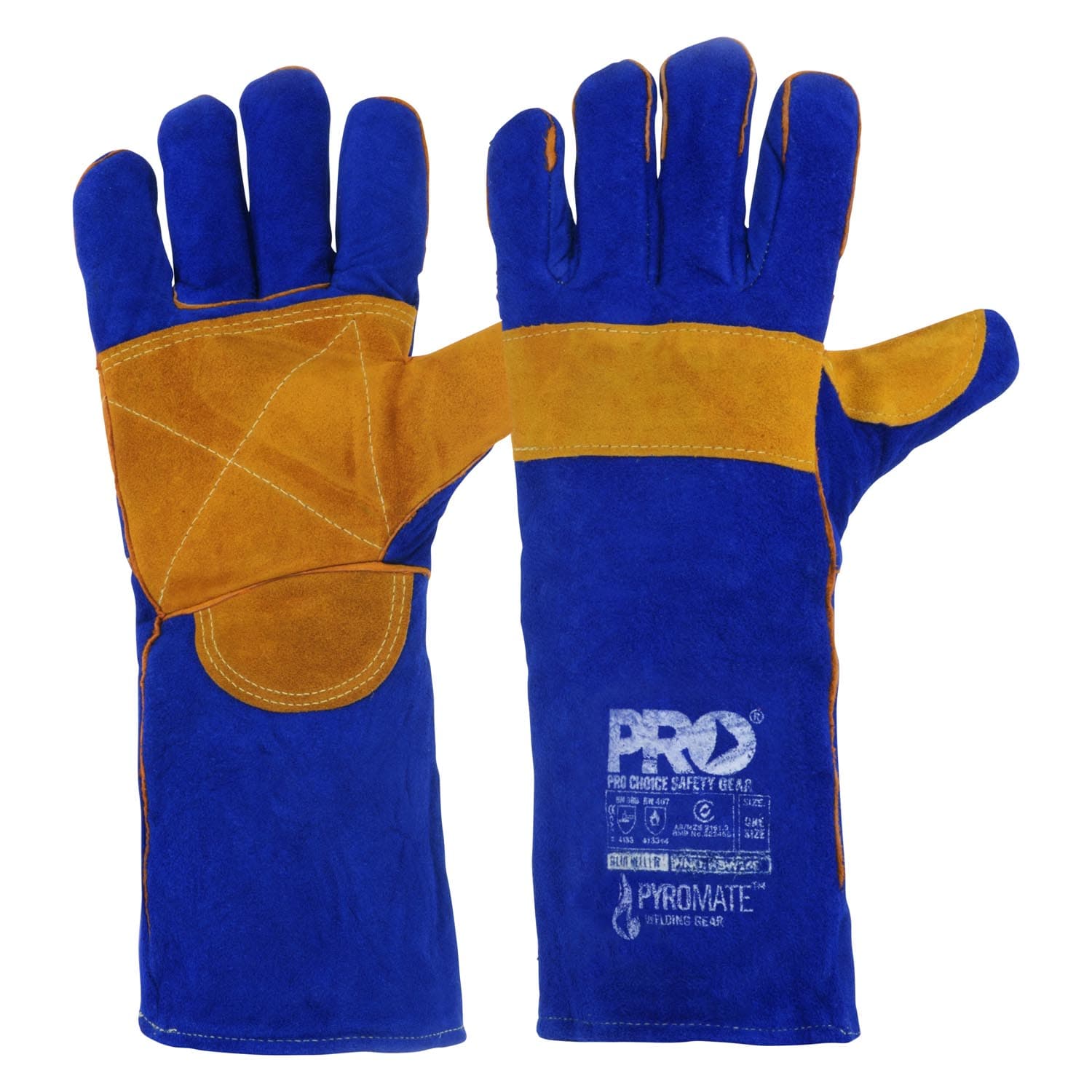 Pyromate® Blue Heeler® - Blue & Gold Kevlar® Large