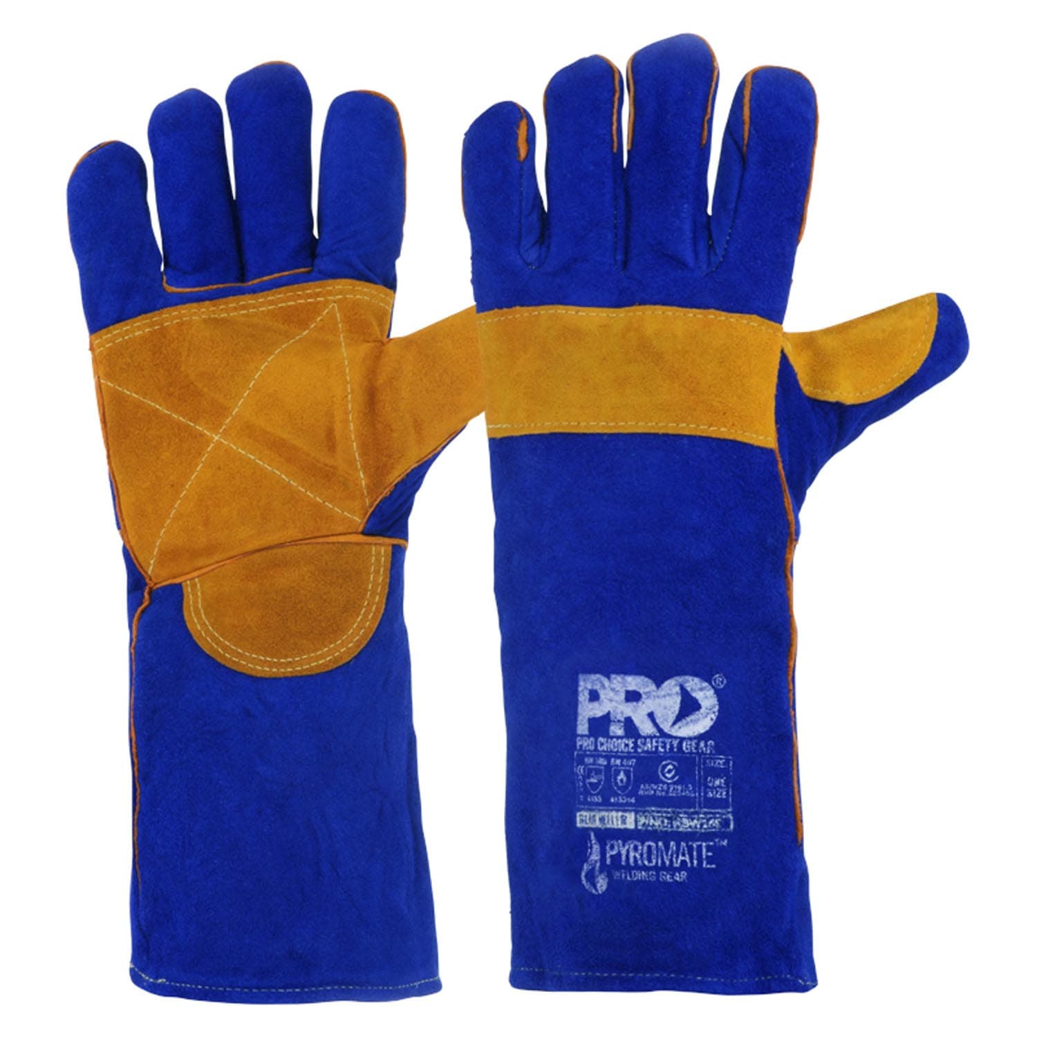 Pyromate® Blue Heeler® - Blue & Gold Kevlar® Large_1