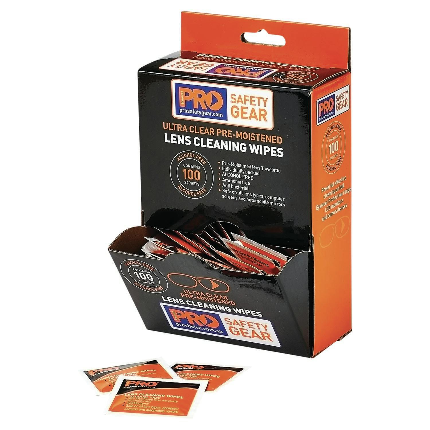 Pro Choice Lens Cleaning Wipe - Alcohol Free 100 Pack_0