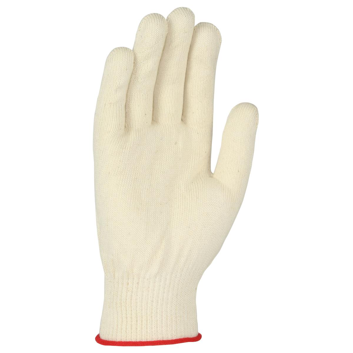 Seamless Knit Cotton Glove - Light Weight, Beige (M13NC) - S