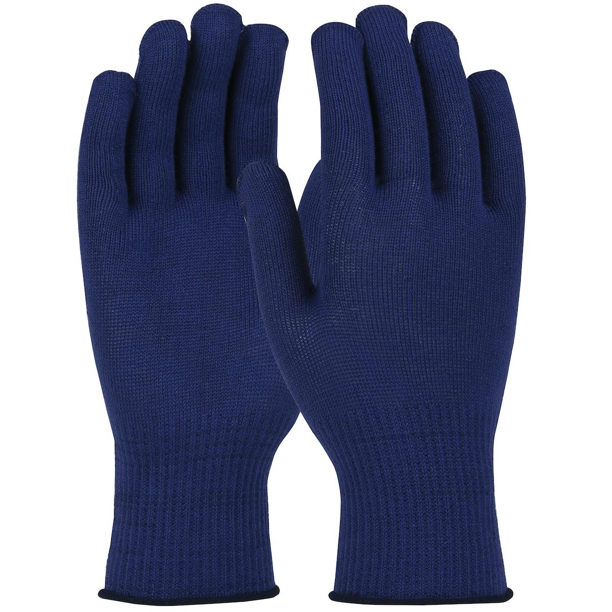 Seamless Knit Filament Polyester Glove - Light Weight, Navy (M13TM-BLUE) - M