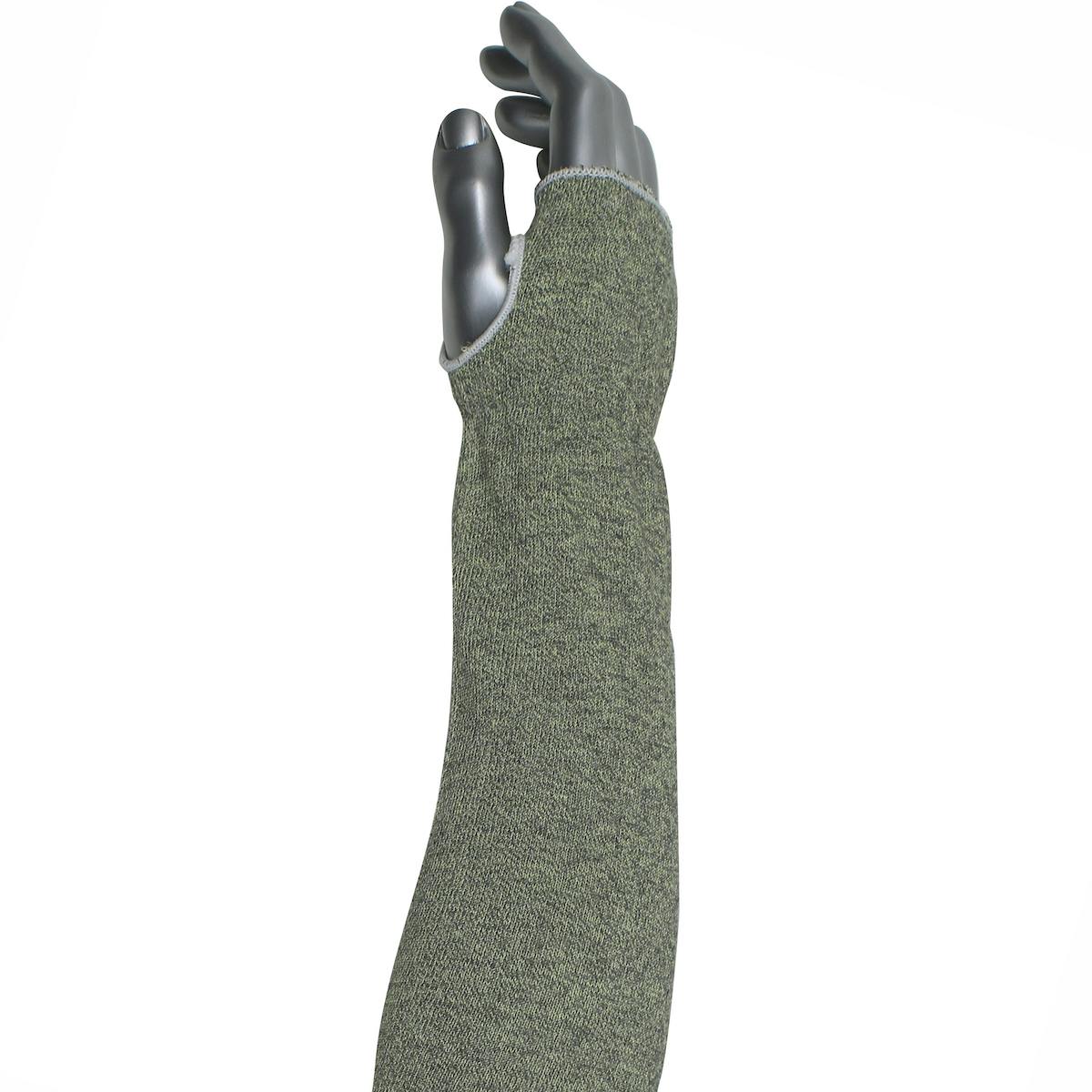Single-Ply ATA® Hide-Away™ Blended Sleeve with Thumb Hole, Green (MSATAHA13-T) - 18