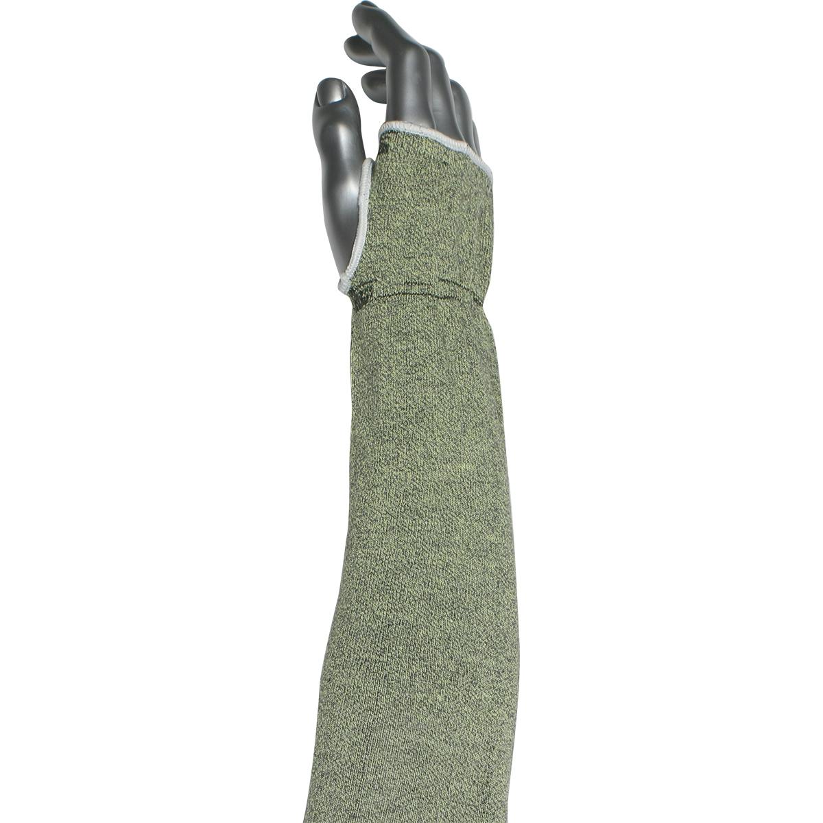 Single-Ply ATA® Hide-Away™ Blended Sleeve with Thumb Hole, Green (MSHA13-T) - 18
