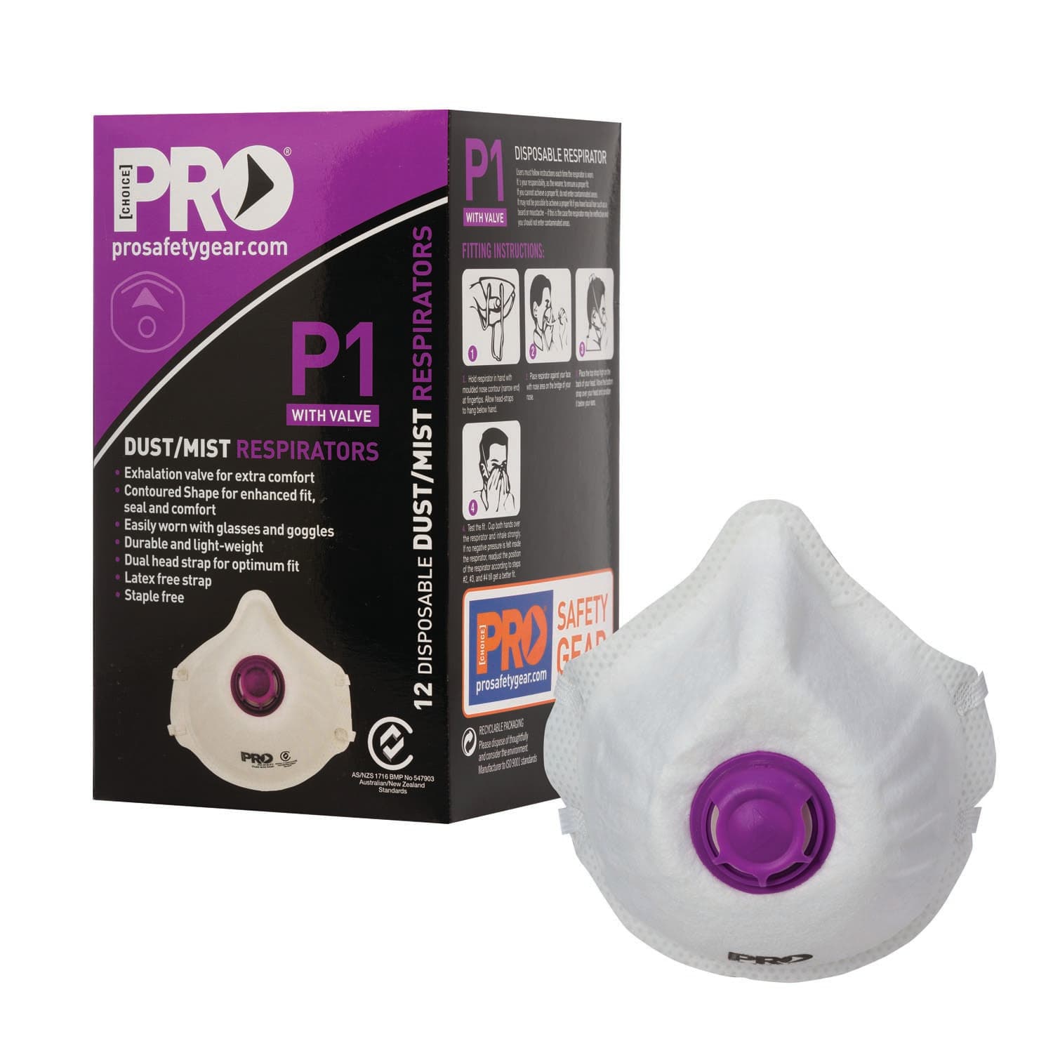 Pro Choice Dust Masks  P1+Valve_0