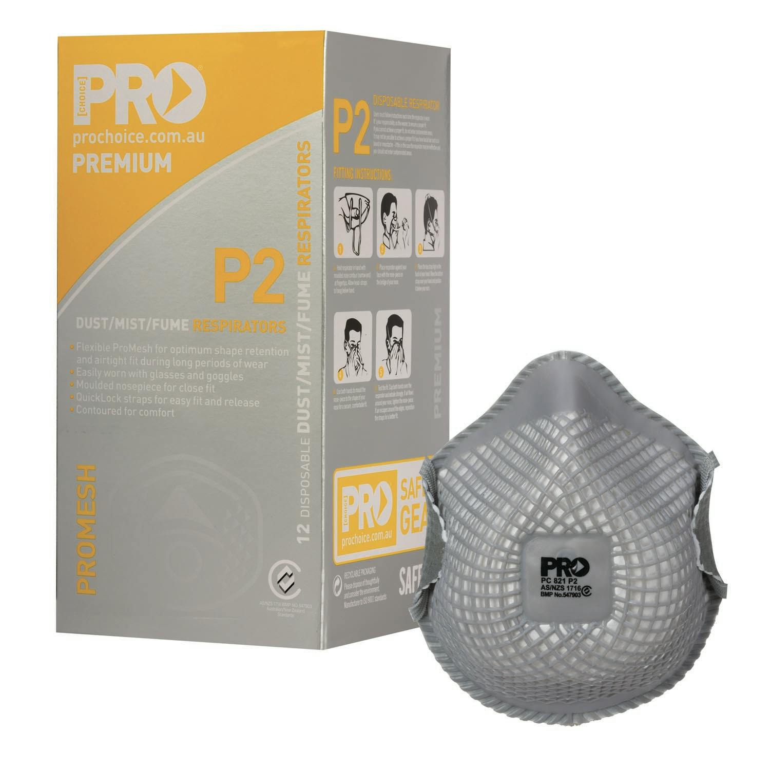 Pro Choice Dust Masks Promesh P2
