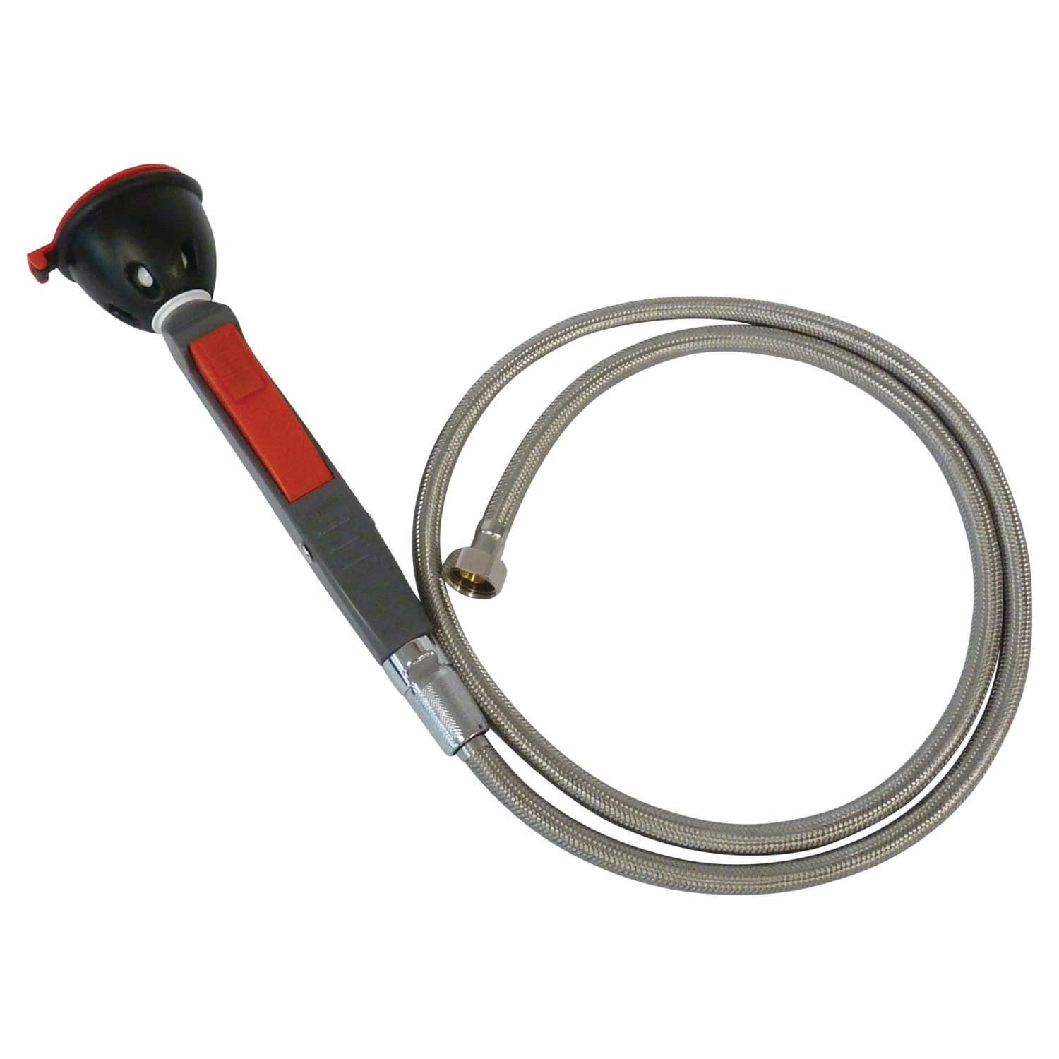 Pratt Hand Held Drench Hose Single Non Aerated Eye Wash 1.5M Hose_0