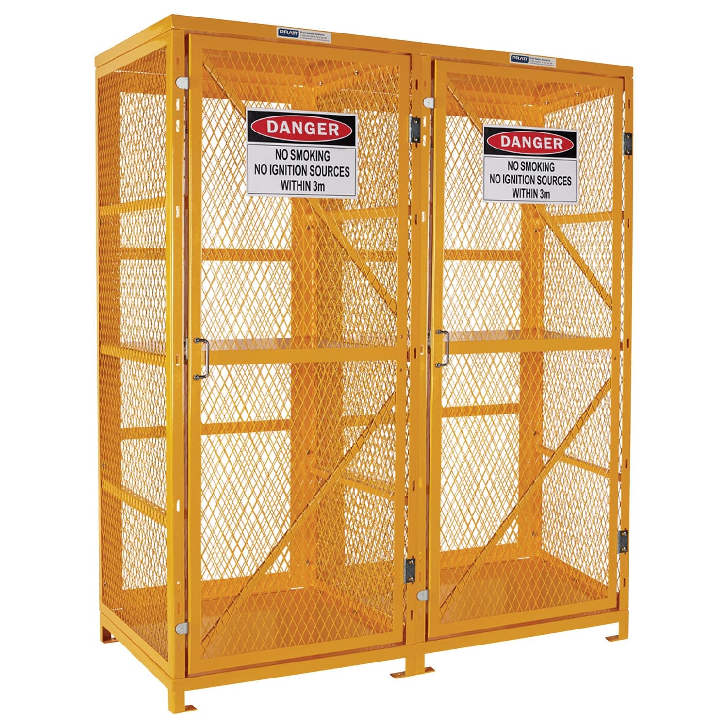 Pratt Forklift Storage Cage. 2 Storage Levels Up To 16 Forklift Cylinders