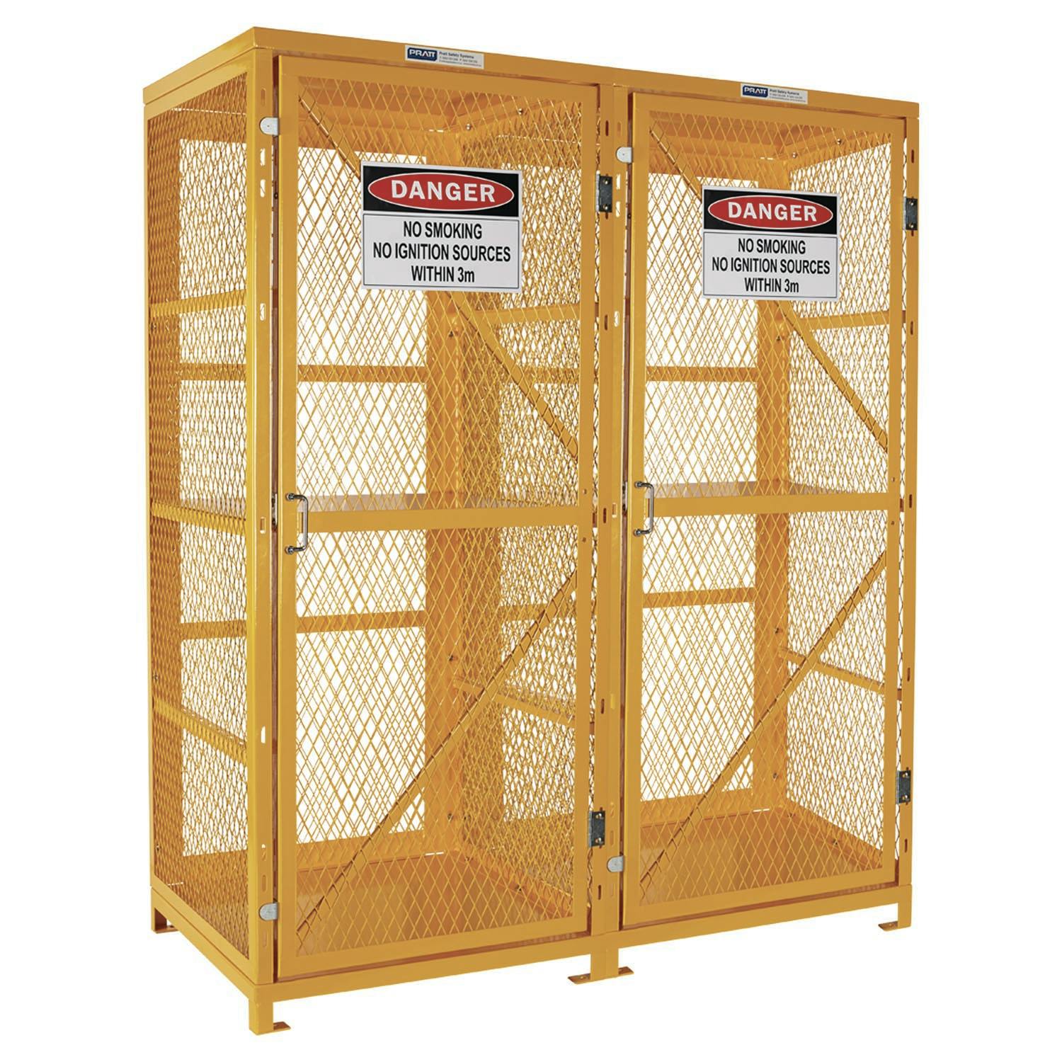 Pratt Forklift Storage Cage. 2 Storage Levels Up To 16 Forklift Cylinders. (Comes Flat Packed - Assembly Required)