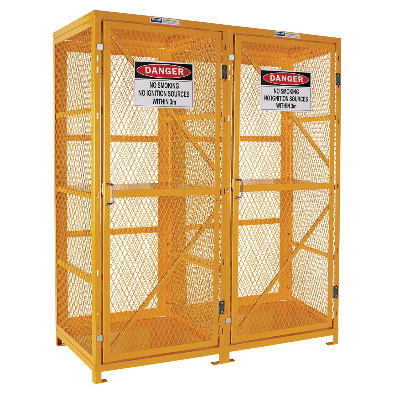 Pratt Forklift Storage Cage. 2 Storage Levels Up To 16 Forklift Cylinders. (Comes Flat Packed - Assembly Required)_0