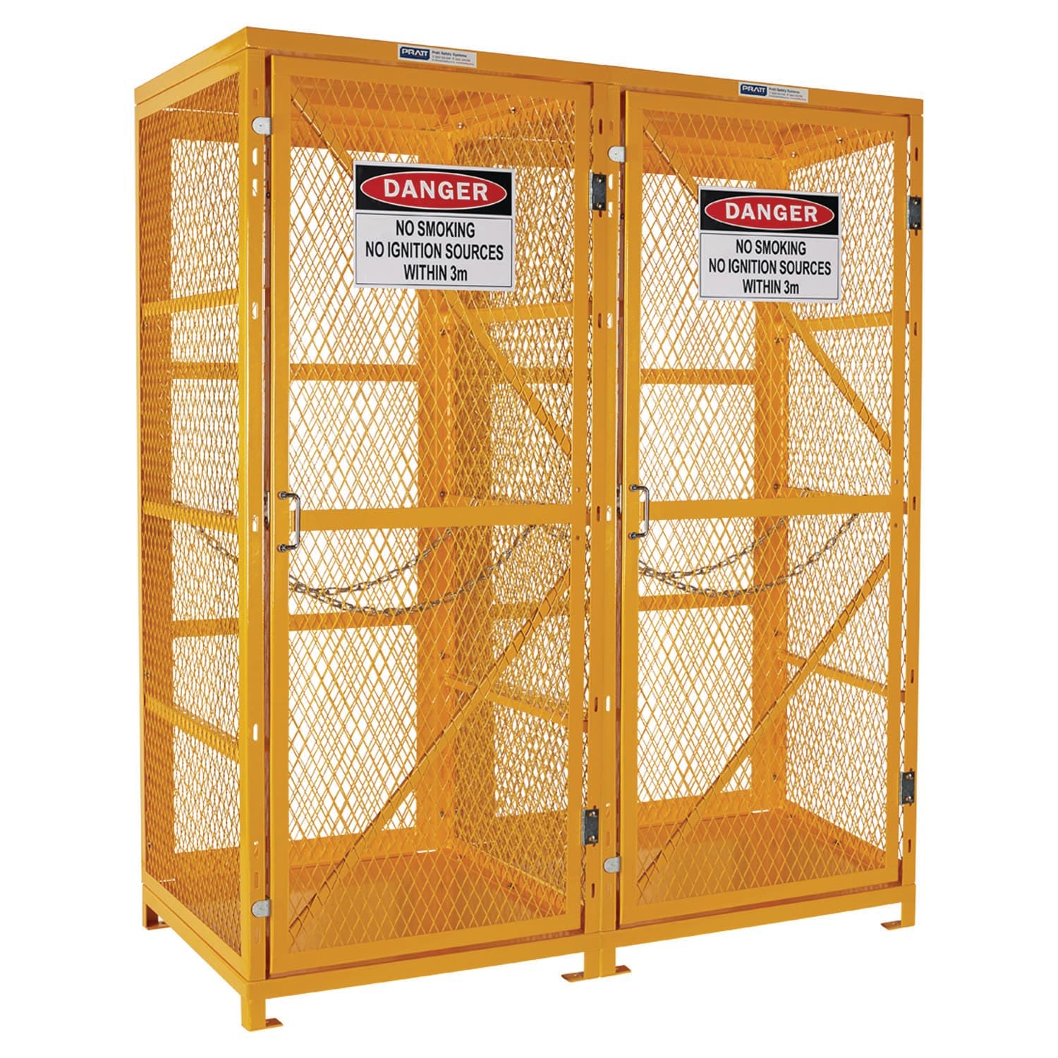 Pratt Gas Cylinder Storage Cage. 1 Storage Level Up To 18 G-Sized Cylinders_0