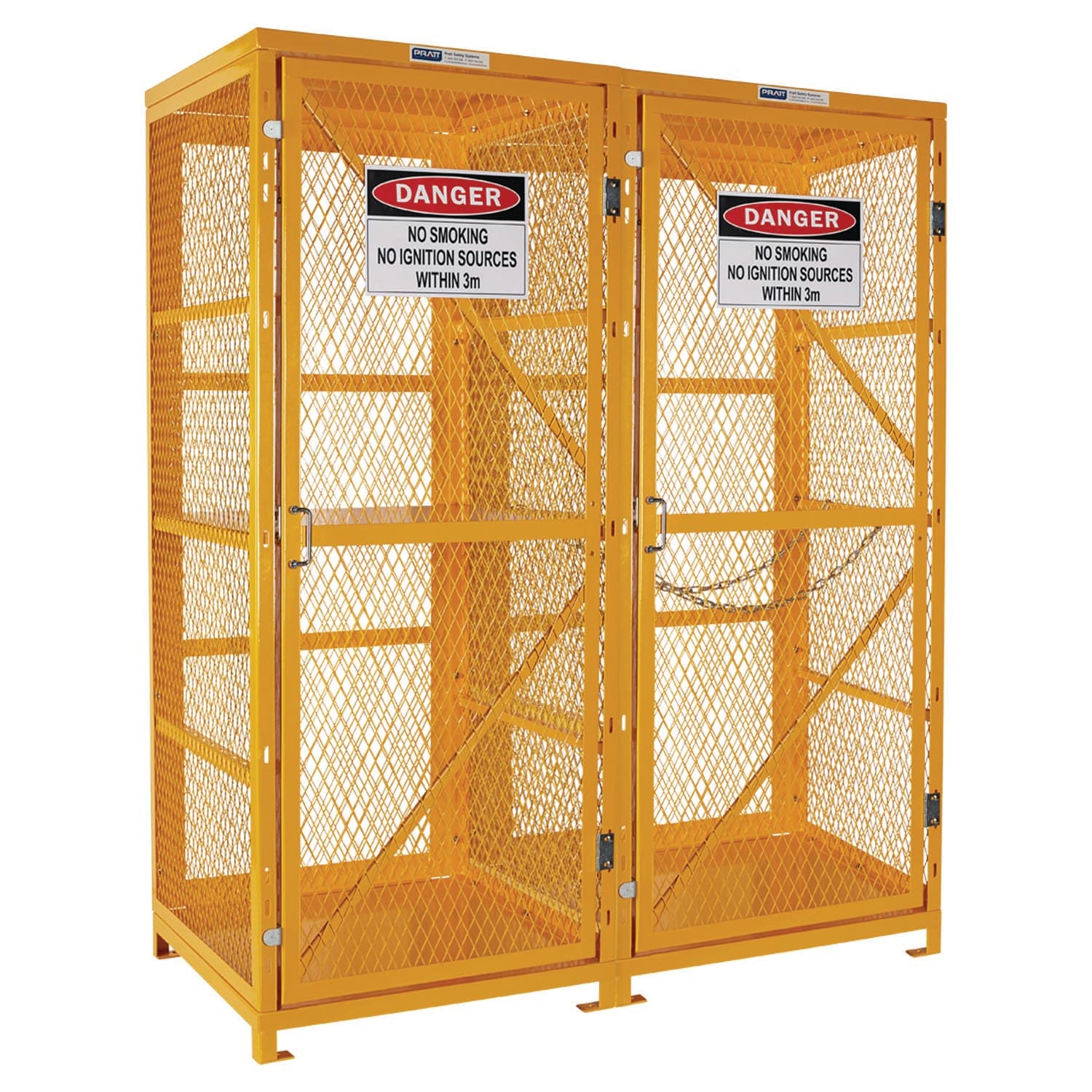 Pratt Forklift & Gas Cylinder Storage Cage. 3 Storage Levels Up To 8 Forklift & 9 G-Sized Cylinders_0