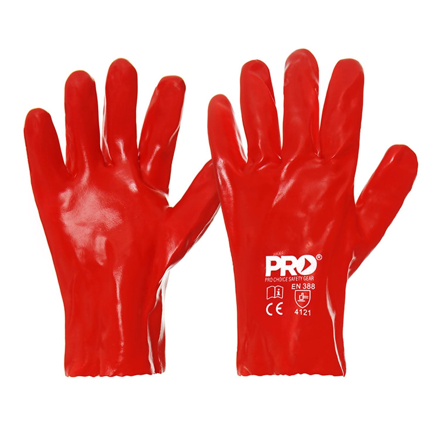 Pro Choice 27Cm Red Pvc Gloves Large_1