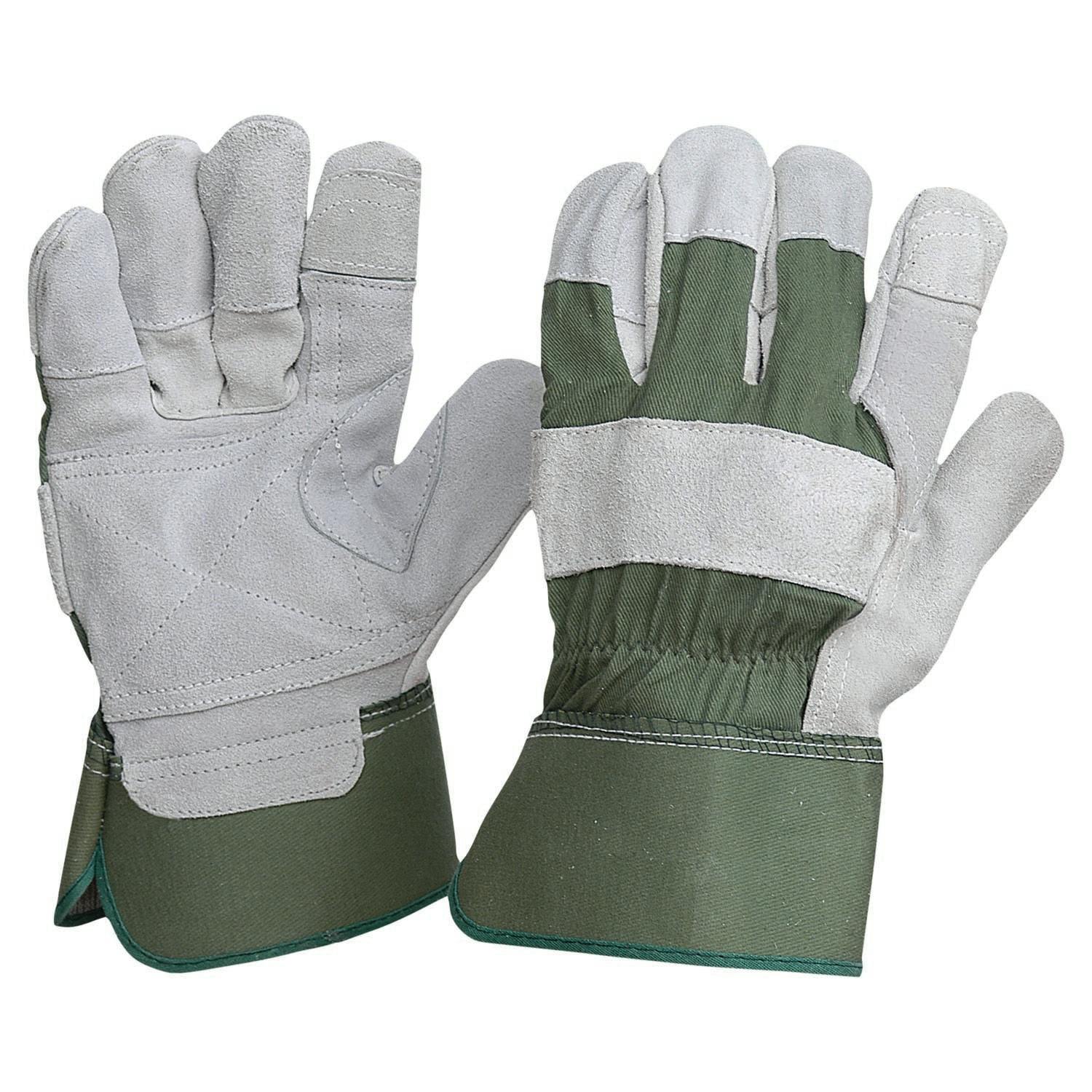 Pro Choice Green Cotton / Leather Gloves Large_0