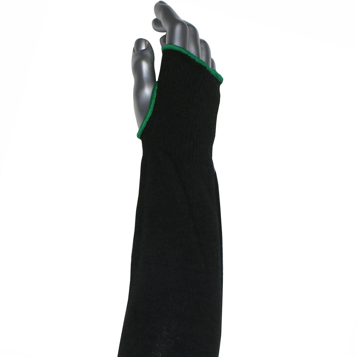 Kut Gard® Single-Ply ATA® / Modacrylic Blended Sleeve with Thumb Hole - Wide Width (S10ATAFR/5BK-EW-ES6T)_0
