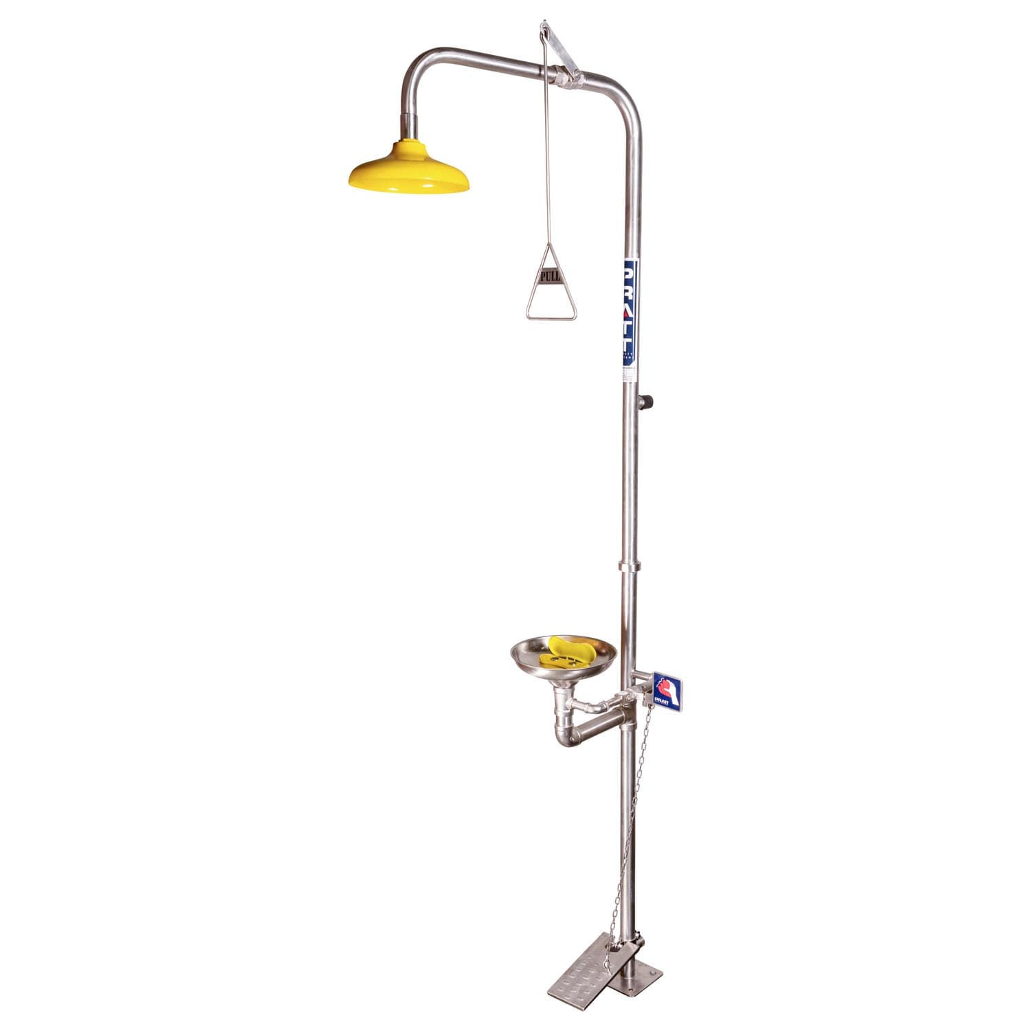 Pratt Combination Shower With Eye & Face Wash, Bowl & Foot Treadle_0