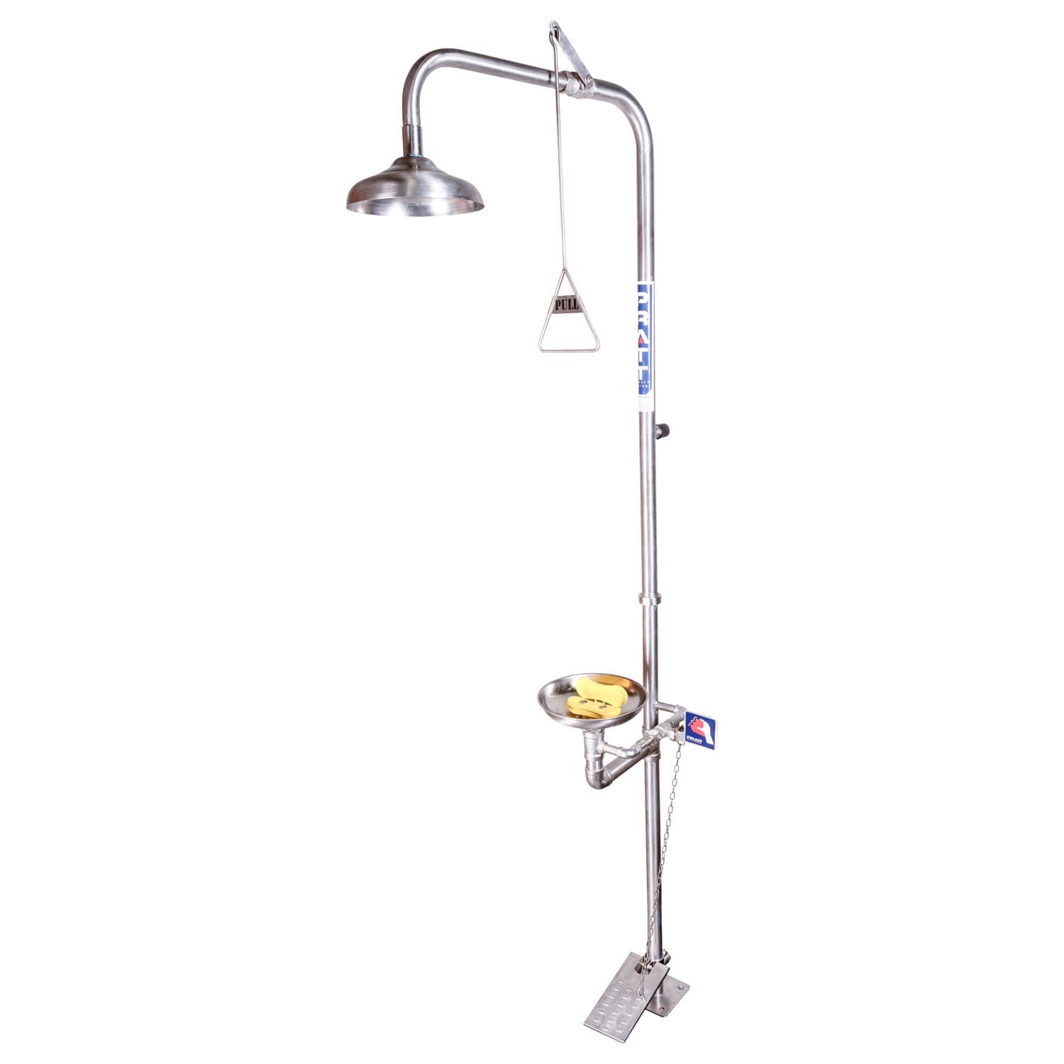 Pratt Combination 316Ss Shower With Eye & Face Wash, Bowl & Foot Treadle_0