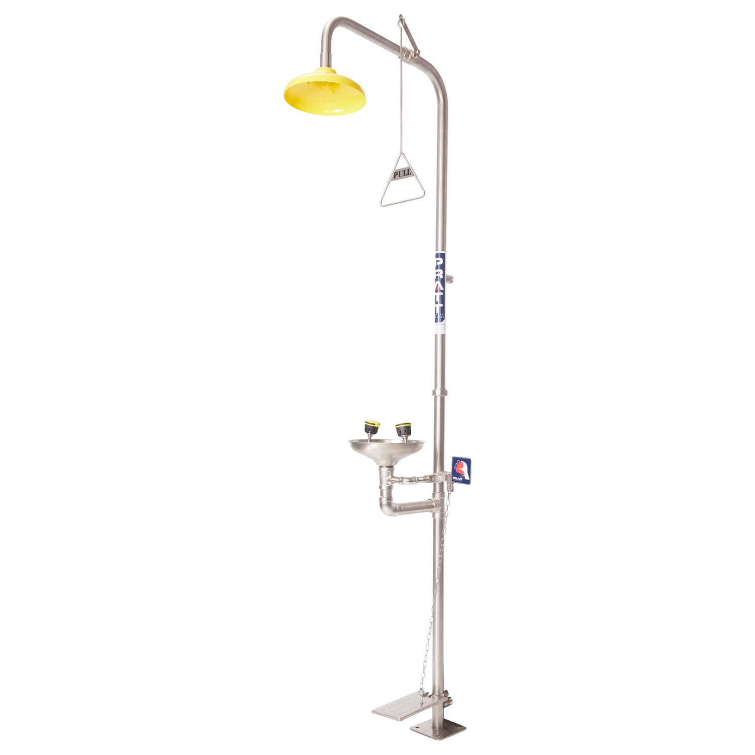 Pratt Combination Shower With Eye Wash, Bowl & Foot Treadle