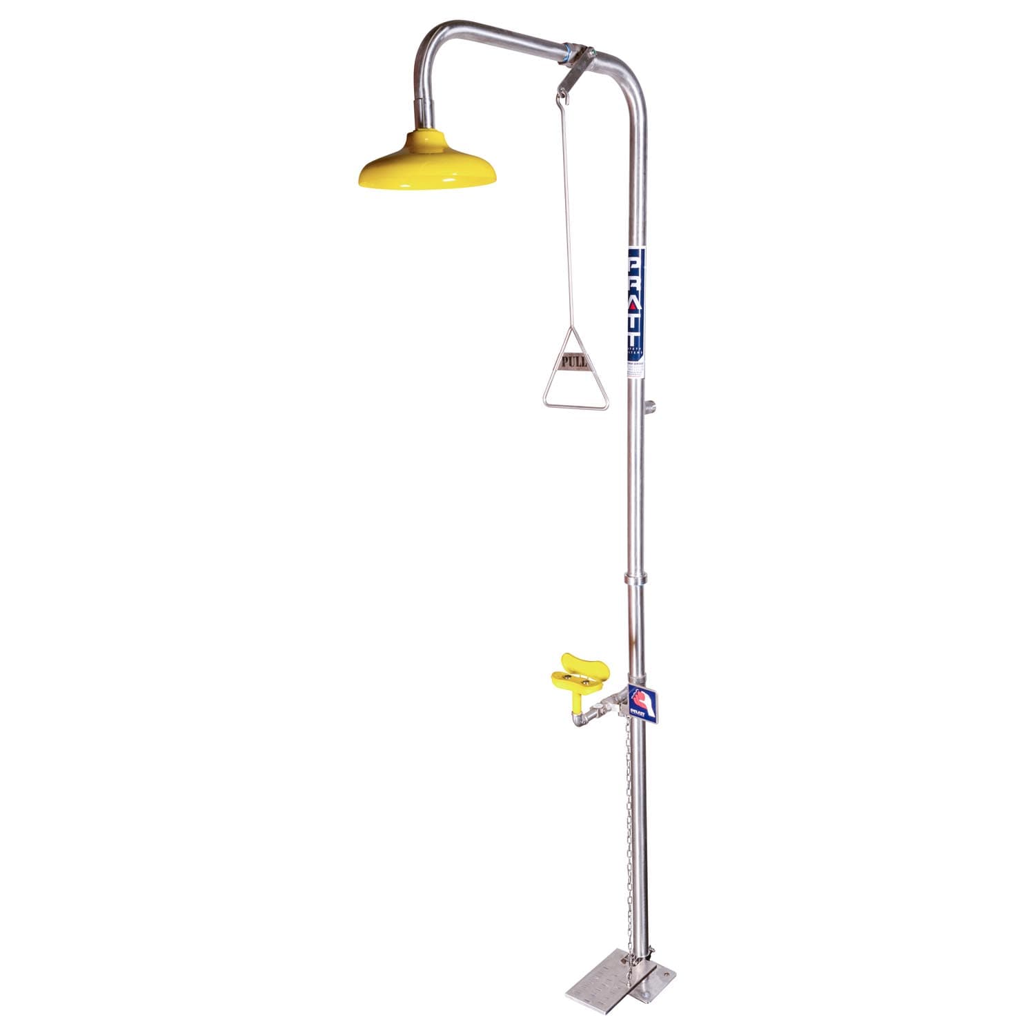 Pratt Combination Shower With Eye & Face Wash - No Bowl With Foot Treadle_0