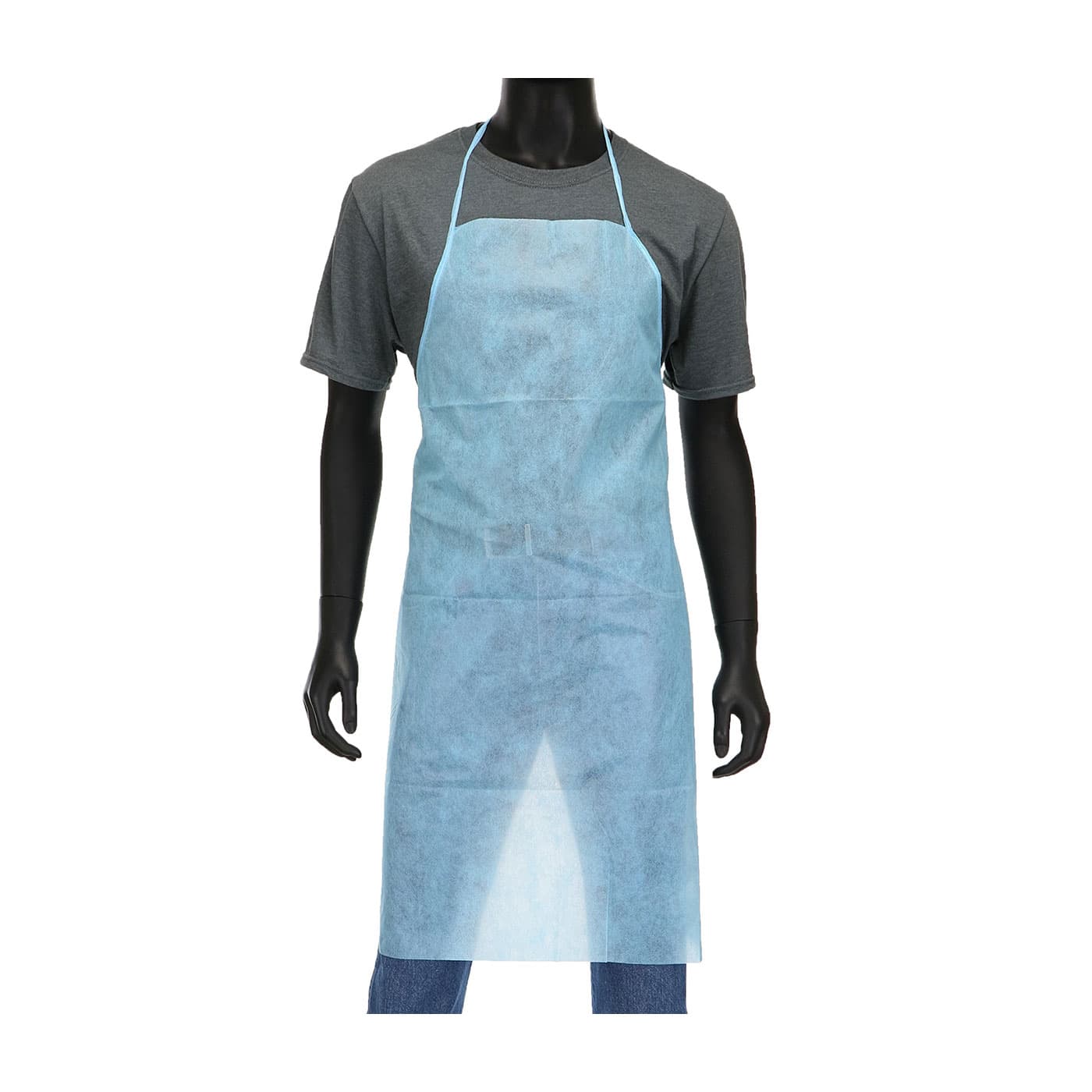 PE Coated Apron 45 gsm, Blue (U2510B) - 28 inch x 36