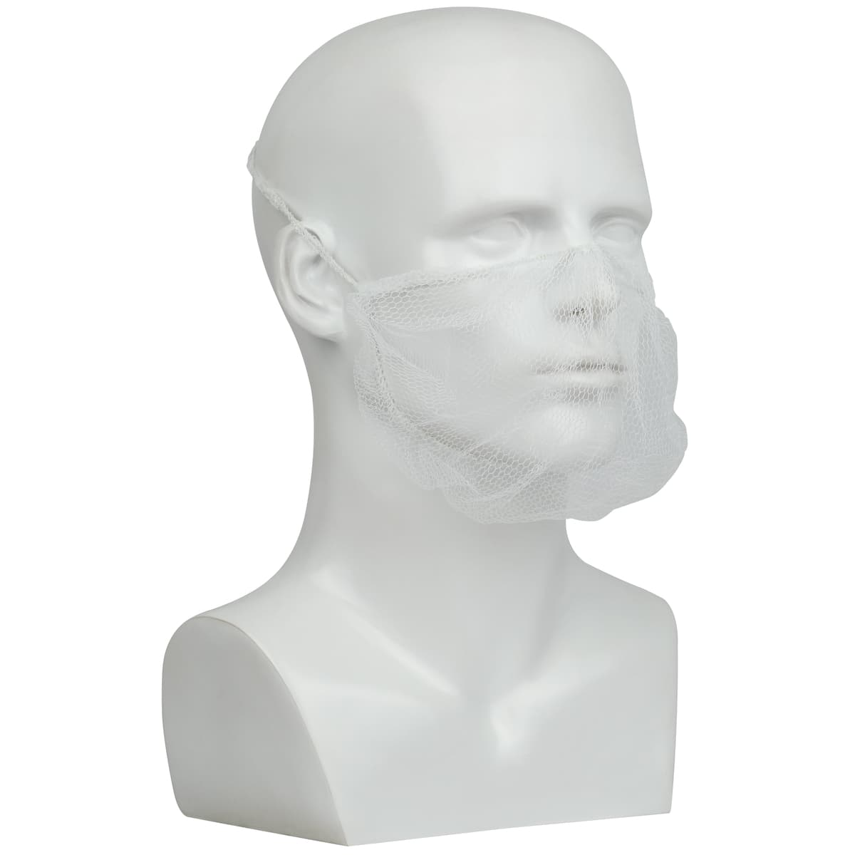 Nylon Beard Cover - 19 inch, White (UCBC-1000) - 19