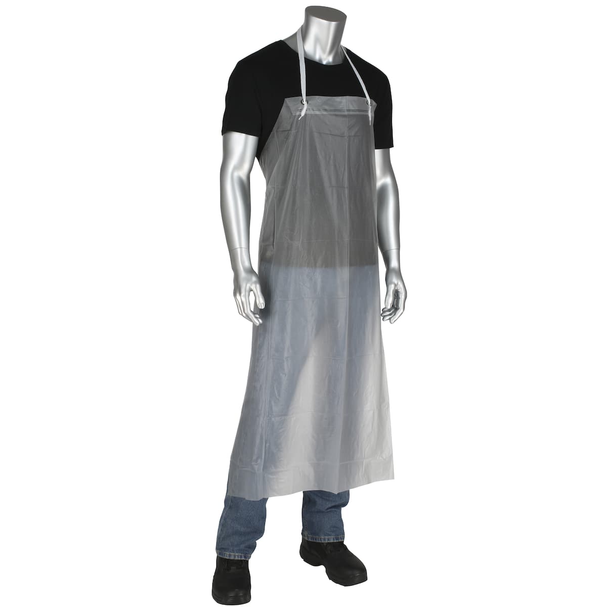 Clear Vinyl Apron - 6 mil, Clear (UUC) - 45_1