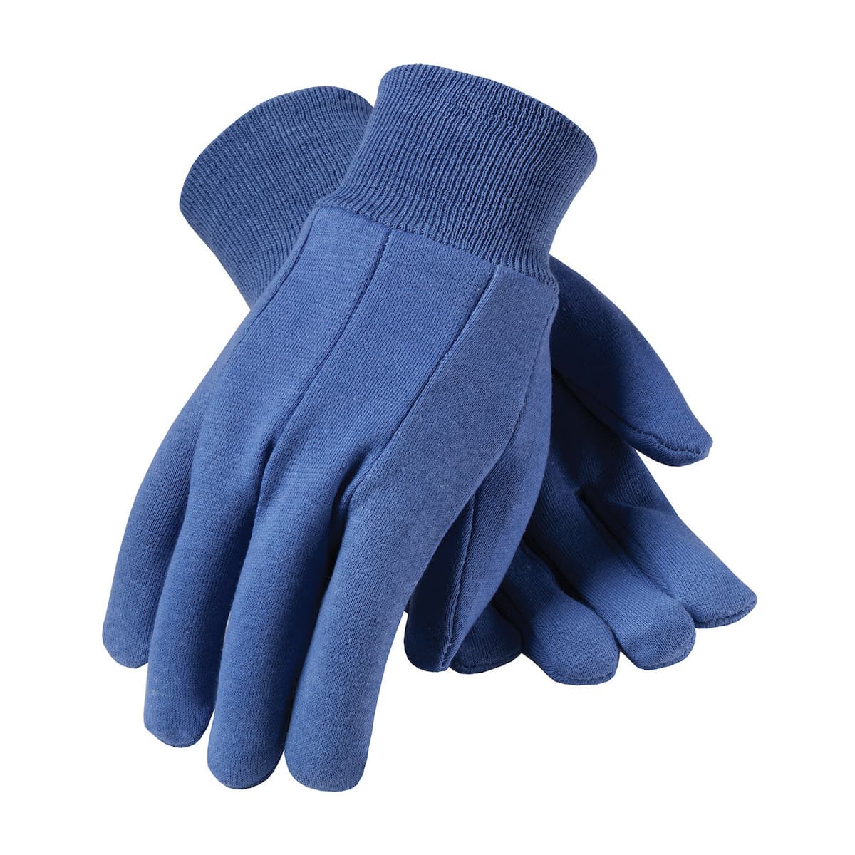 Premium Blue Jersey, Medium Weight, Knit Wrist, Large