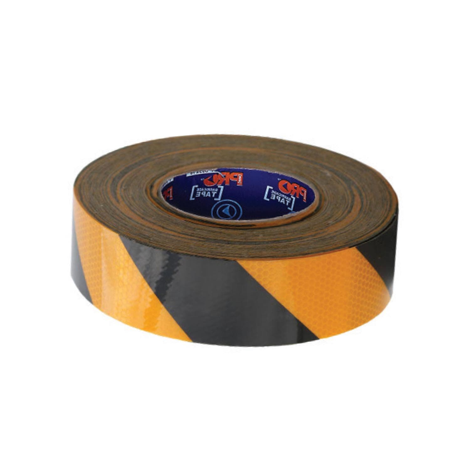 Pro Choice Self Adhesive Reflective Hazard Tape Yellow & Black. 50M X 50Mm