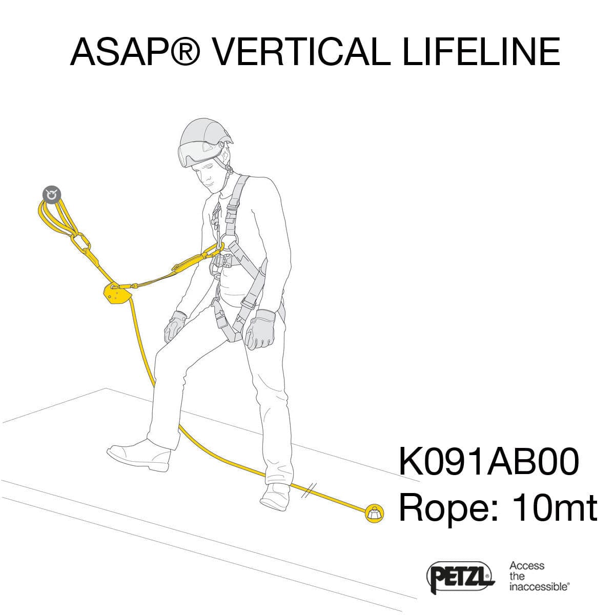 Petzl Asap Vertical Lifeline Kit