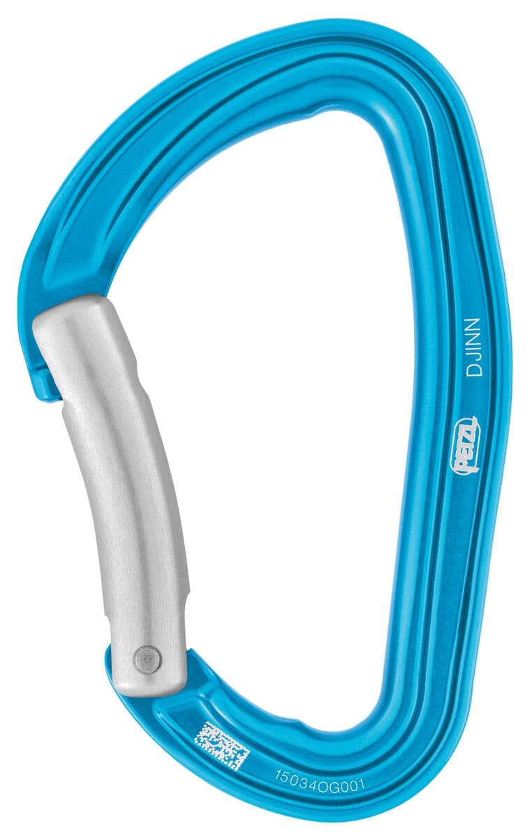Petzl Djinn Carabiner (Bent Gate) - Blue