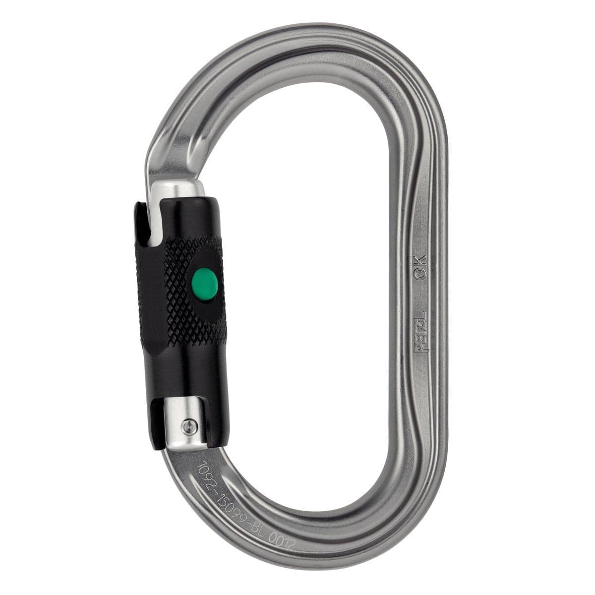 Petzl Ok Ball-Lock Carabiner Grey