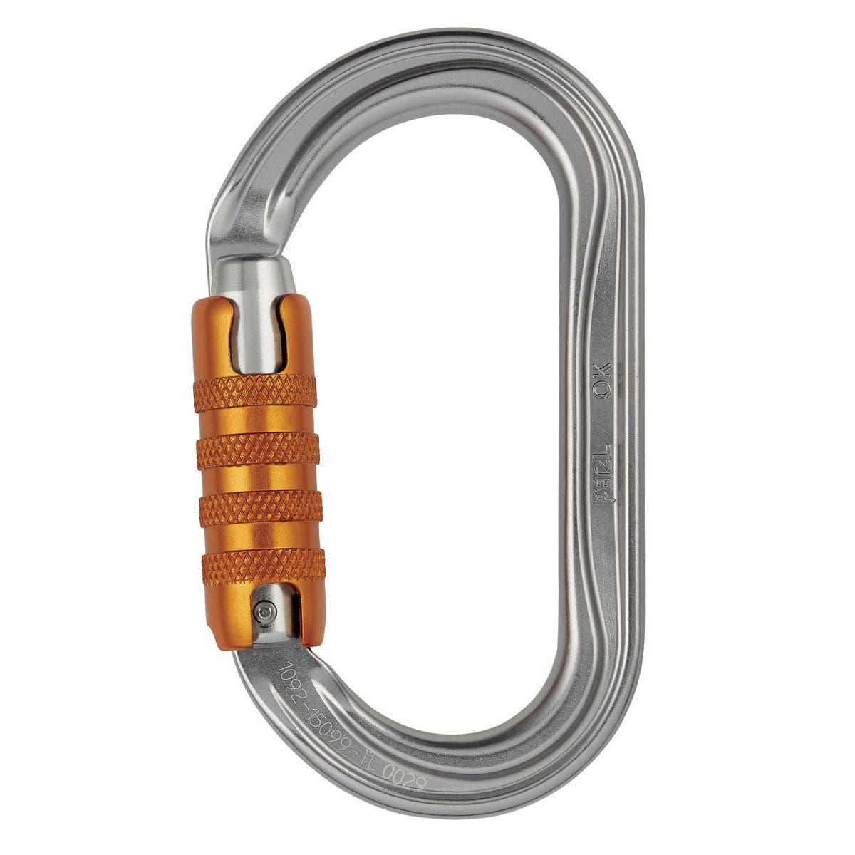 Petzl Ok Triple Action Carabiner Grey