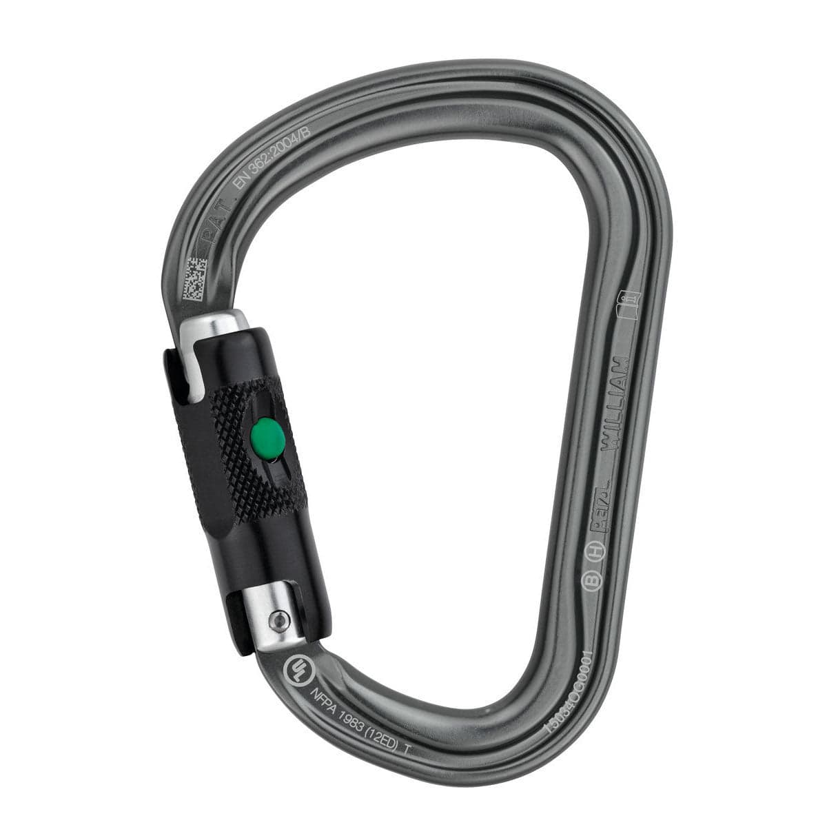 Petzl William Ball-Lock Carabiner Grey