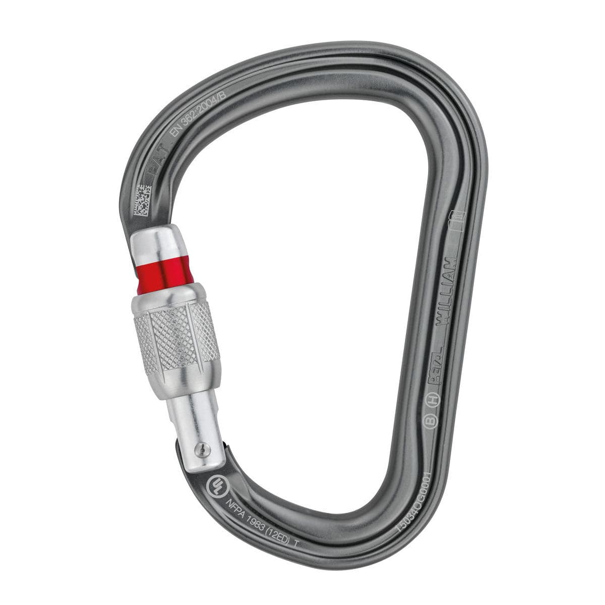 Petzl William Screwgate Carabiner Grey