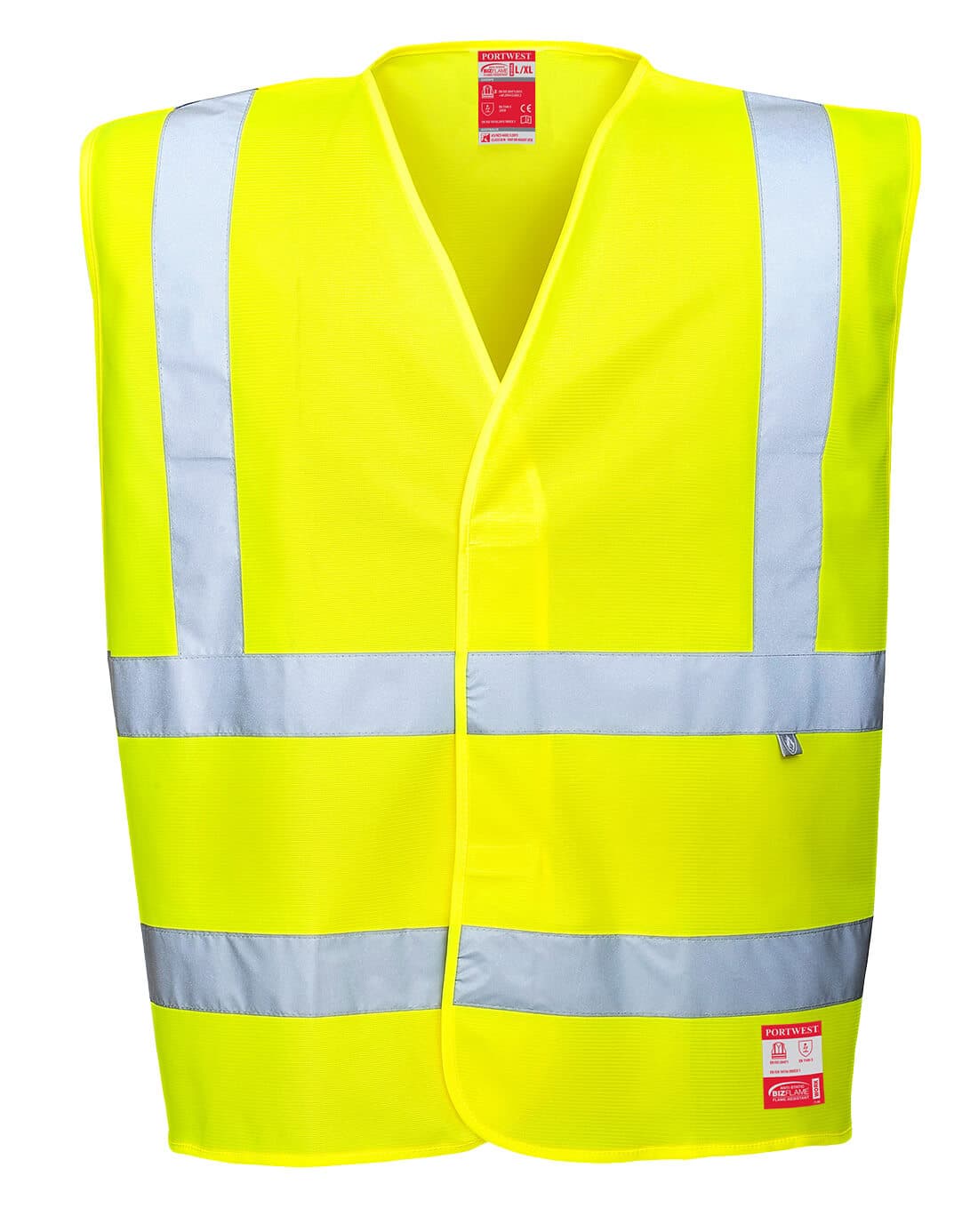 Portwest Bizflame Vest HV FR Anti-static Vest (Yellow)