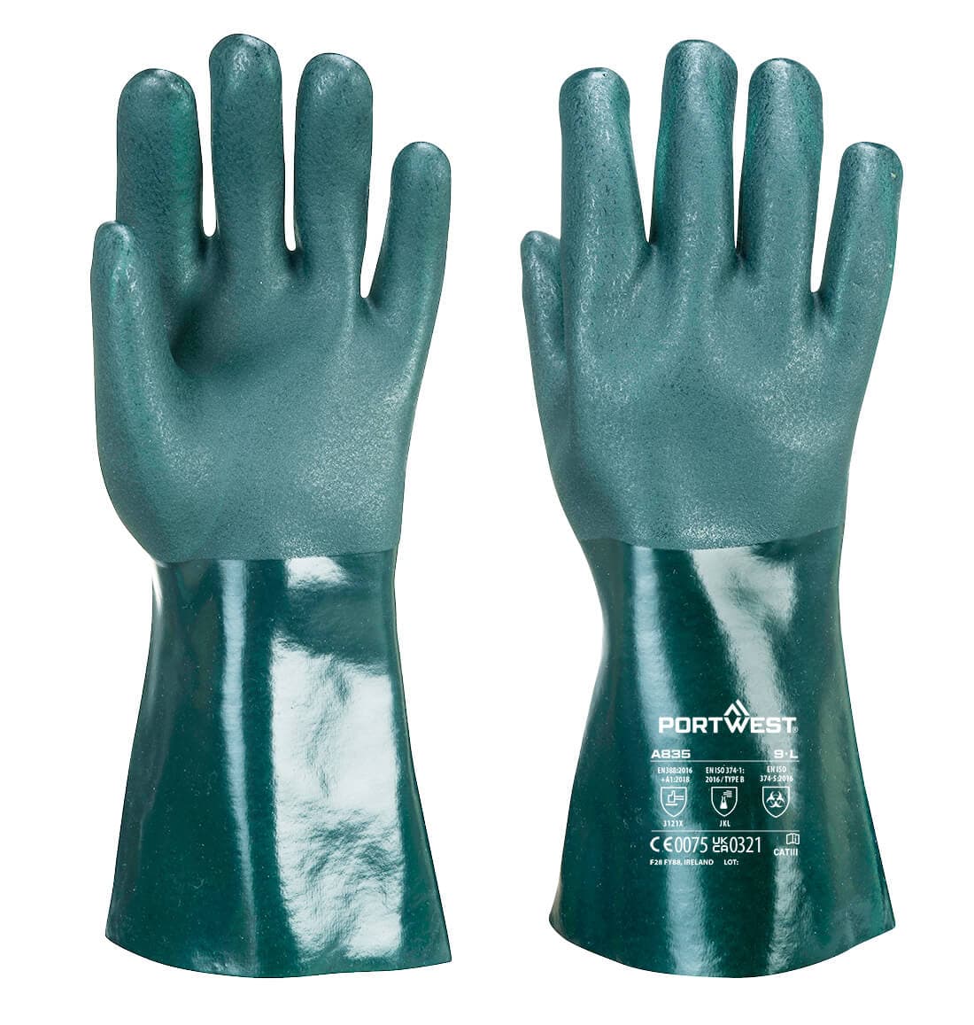 Portwest Double Dipped PVC Gauntlet 35cm